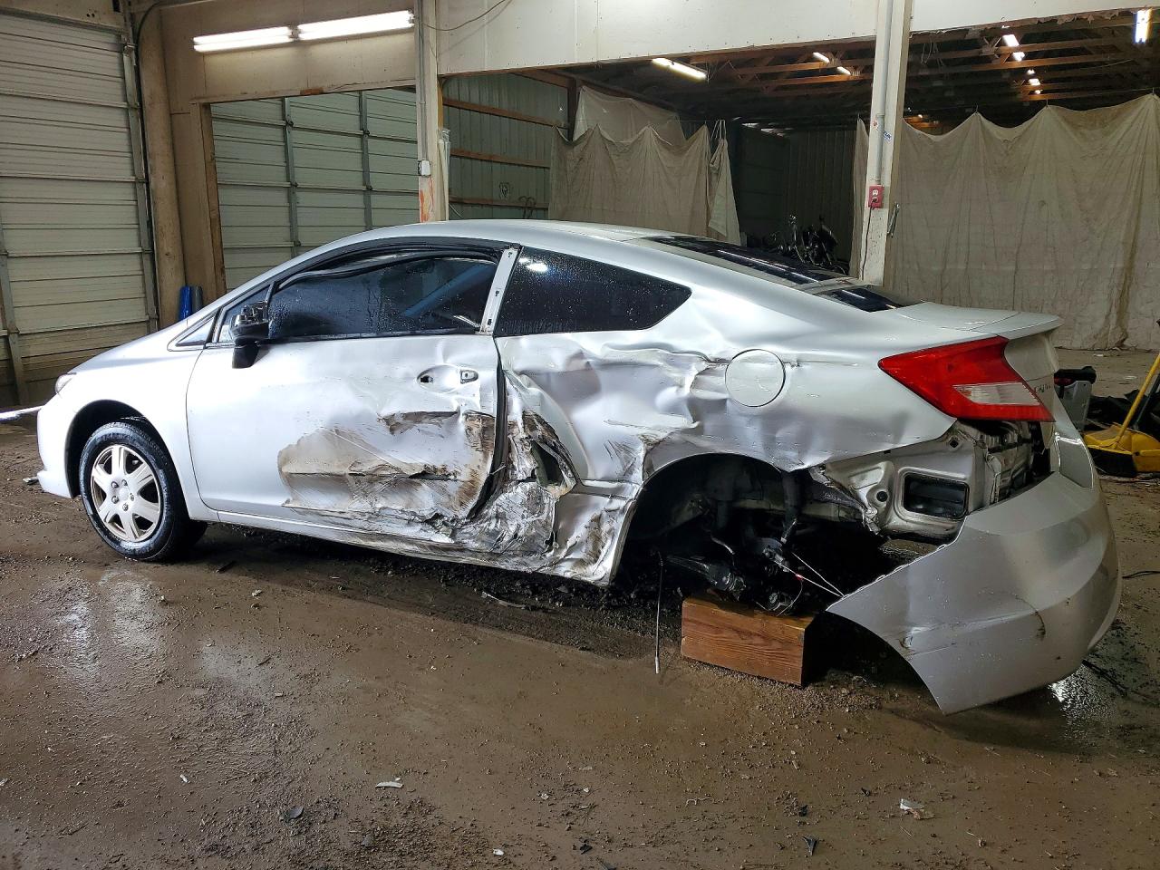 2012 Honda Civic Lx Серебряный vin: 2HGFG3B5XCH531093
