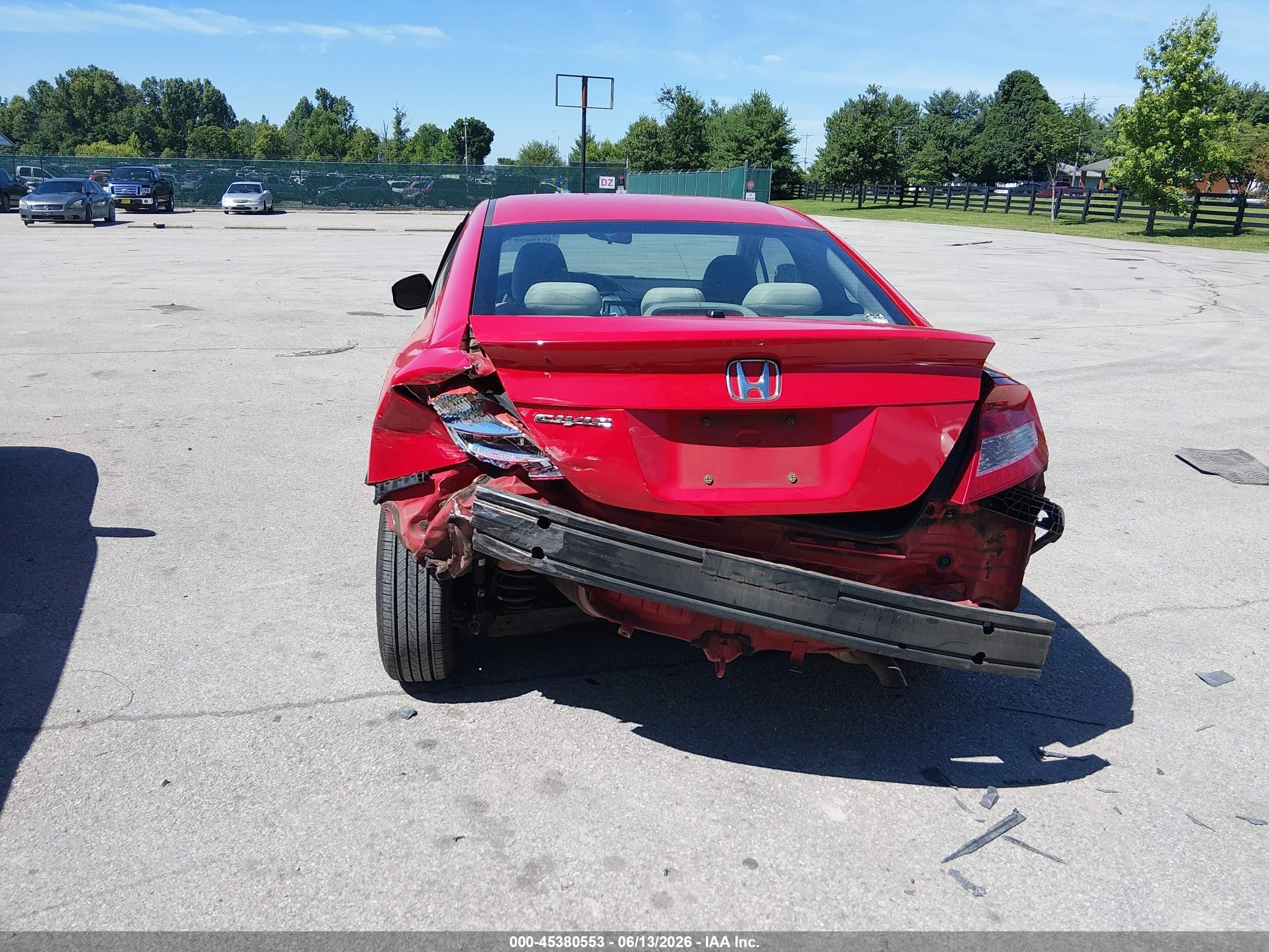 2012 Honda Civic Lx Красный vin: 2HGFG3B5XCH541042
