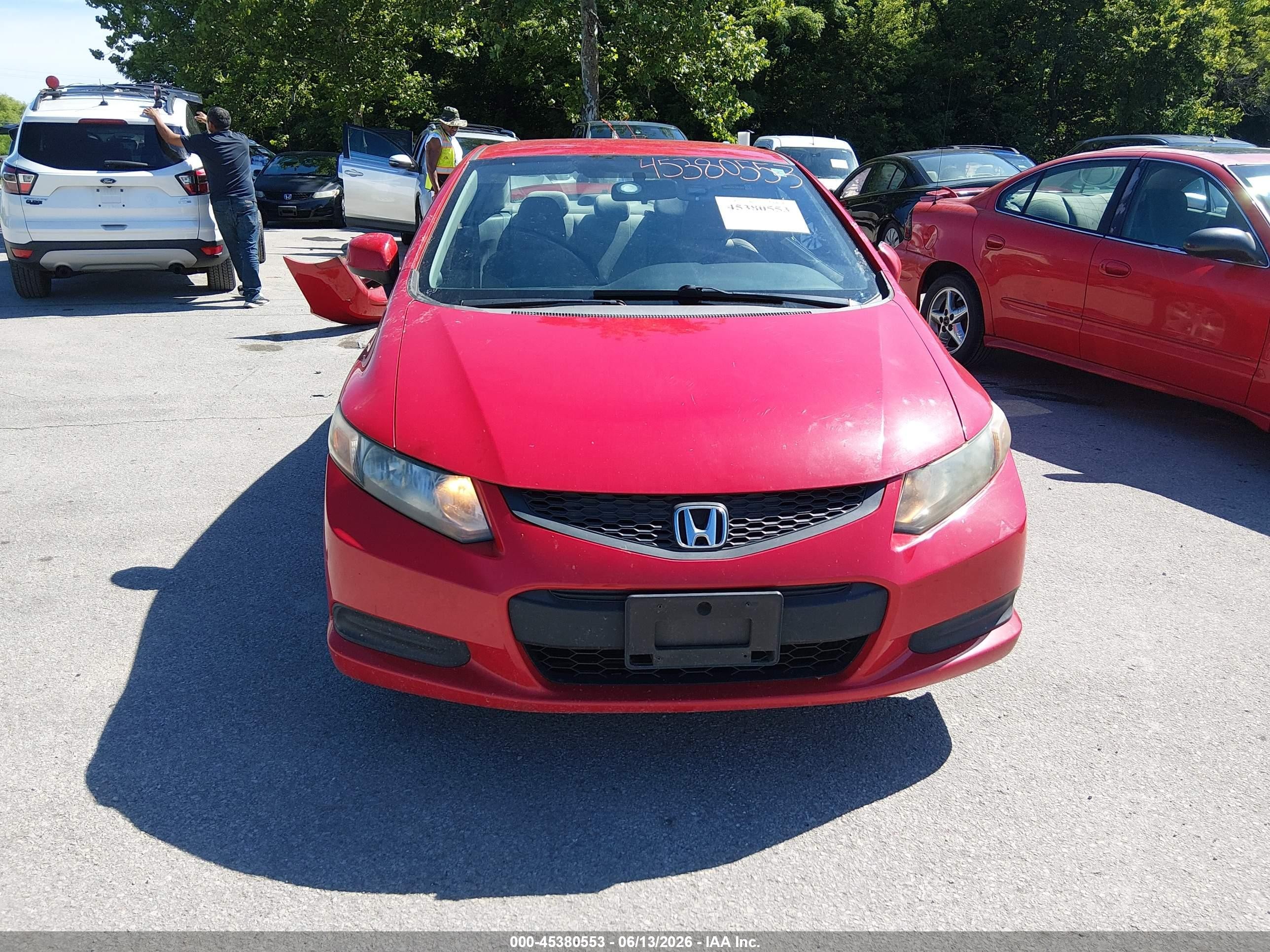 2012 Honda Civic Lx Красный vin: 2HGFG3B5XCH541042