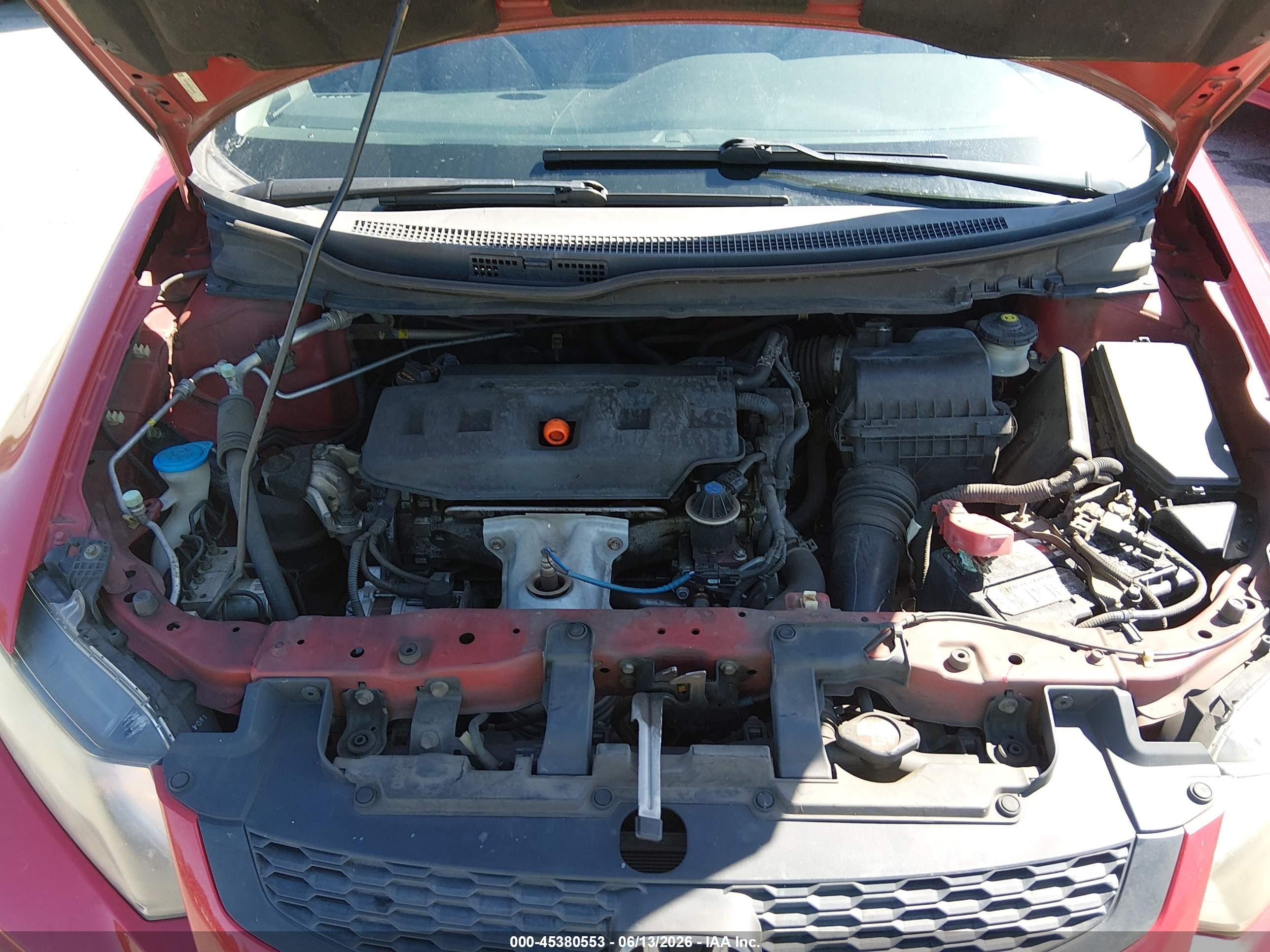 2012 Honda Civic Lx Красный vin: 2HGFG3B5XCH541042