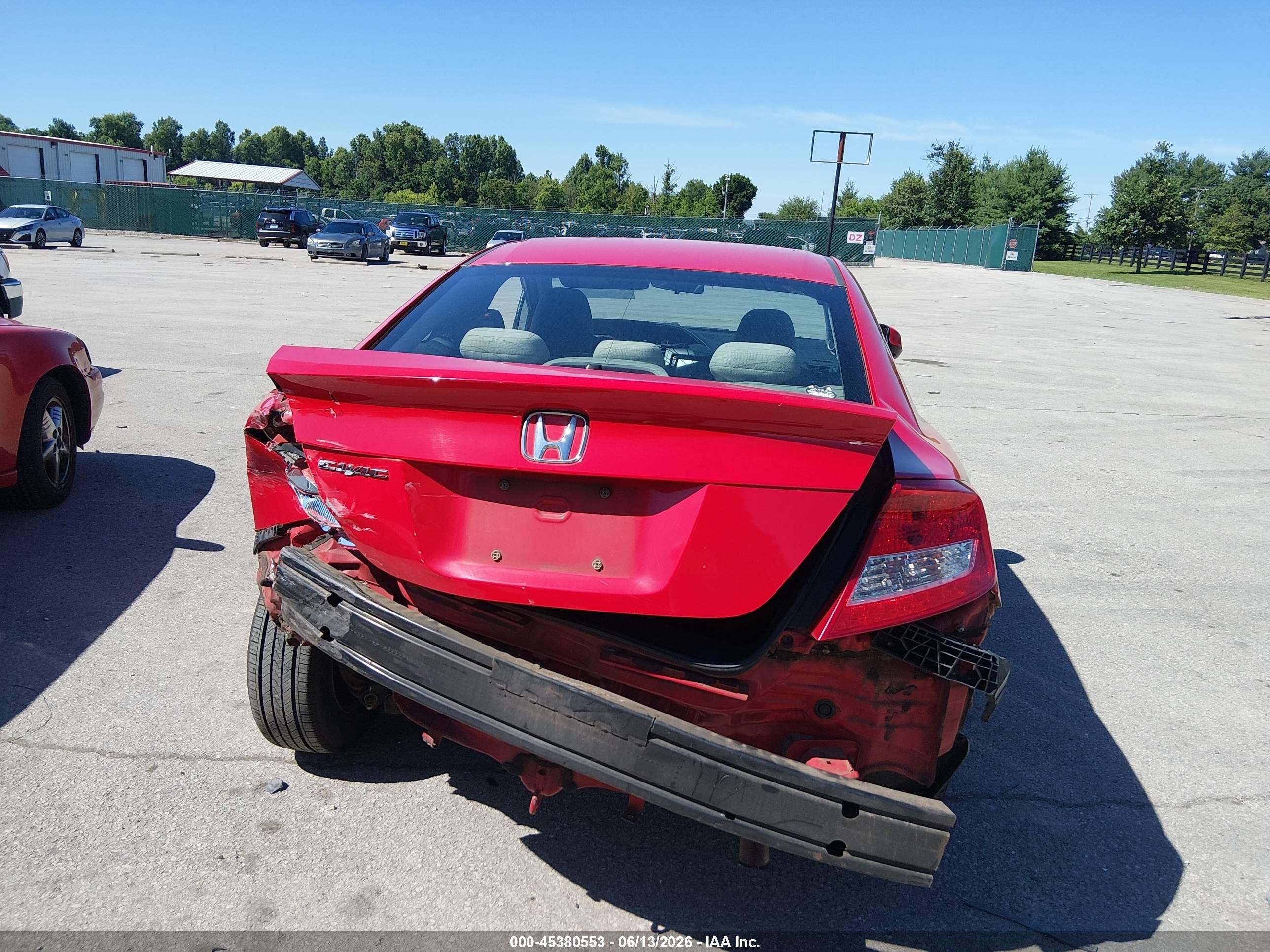 2012 Honda Civic Lx Красный vin: 2HGFG3B5XCH541042