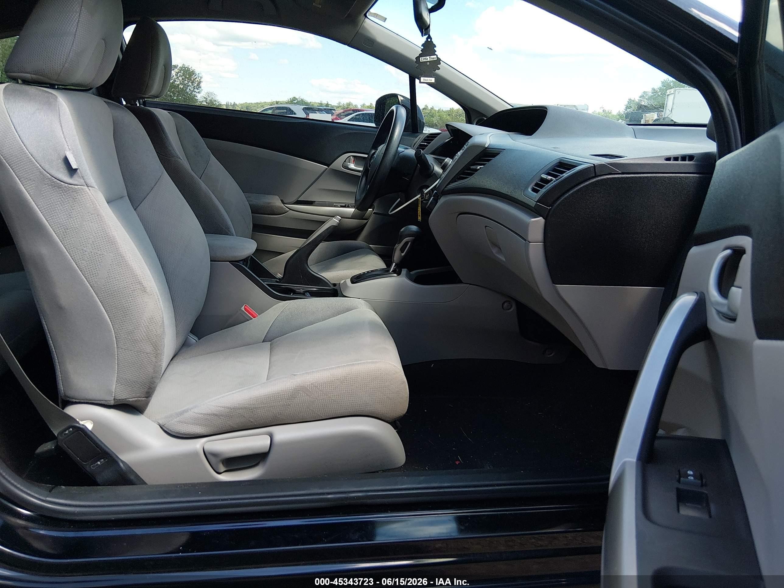 2012 Honda Civic Lx Black vin: 2HGFG3B5XCH556897