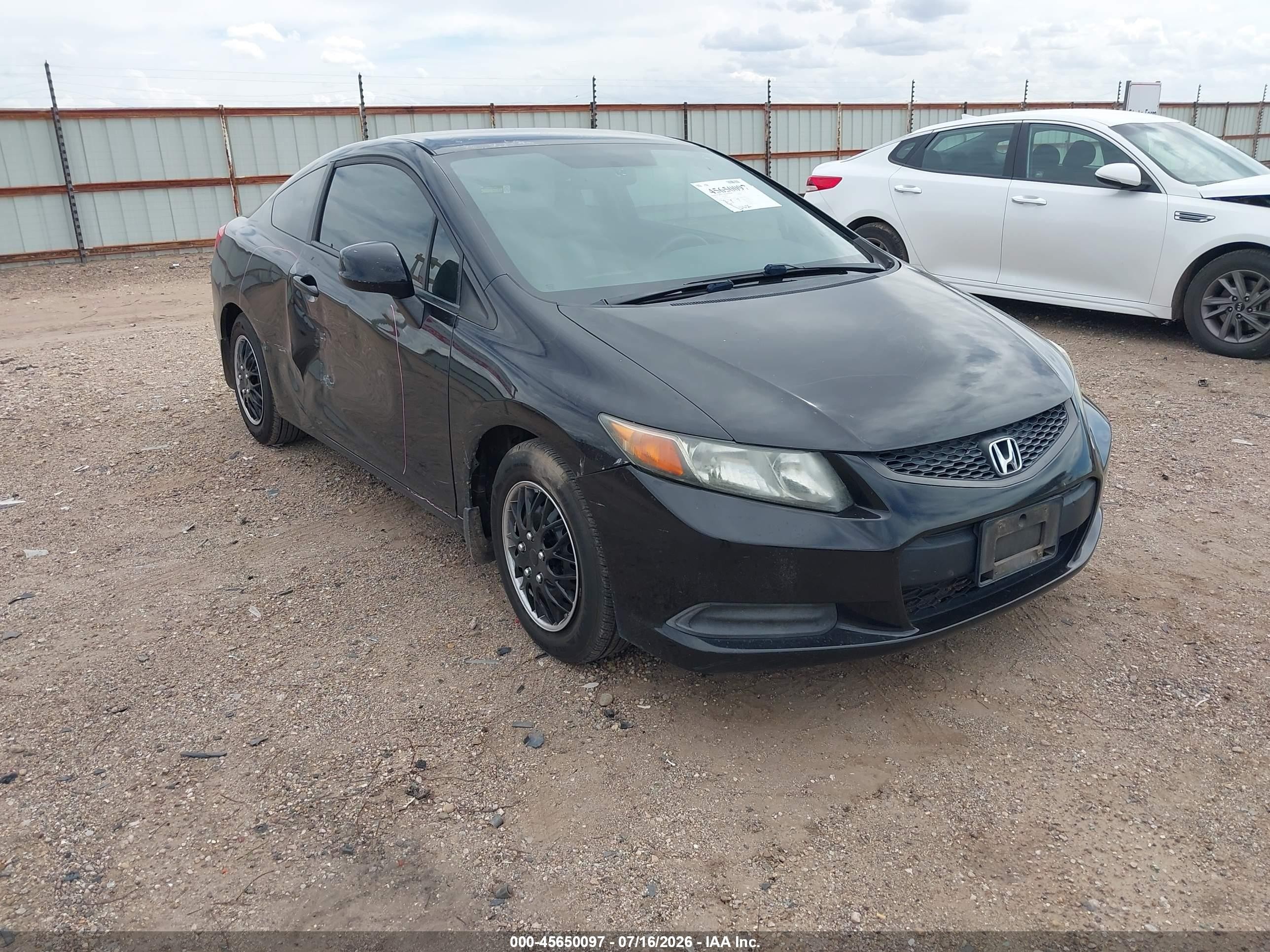 2012 Honda Civic Lx Black vin: 2HGFG3B5XCH559301