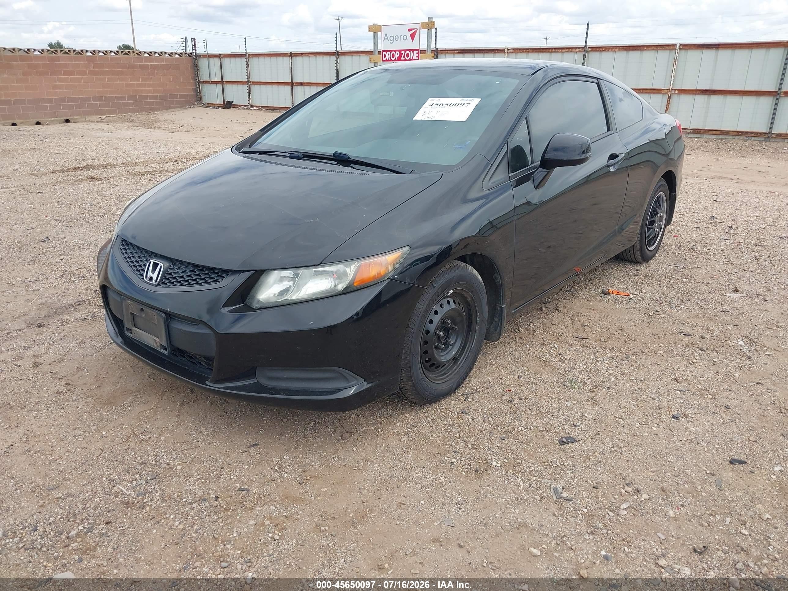 2012 Honda Civic Lx Black vin: 2HGFG3B5XCH559301