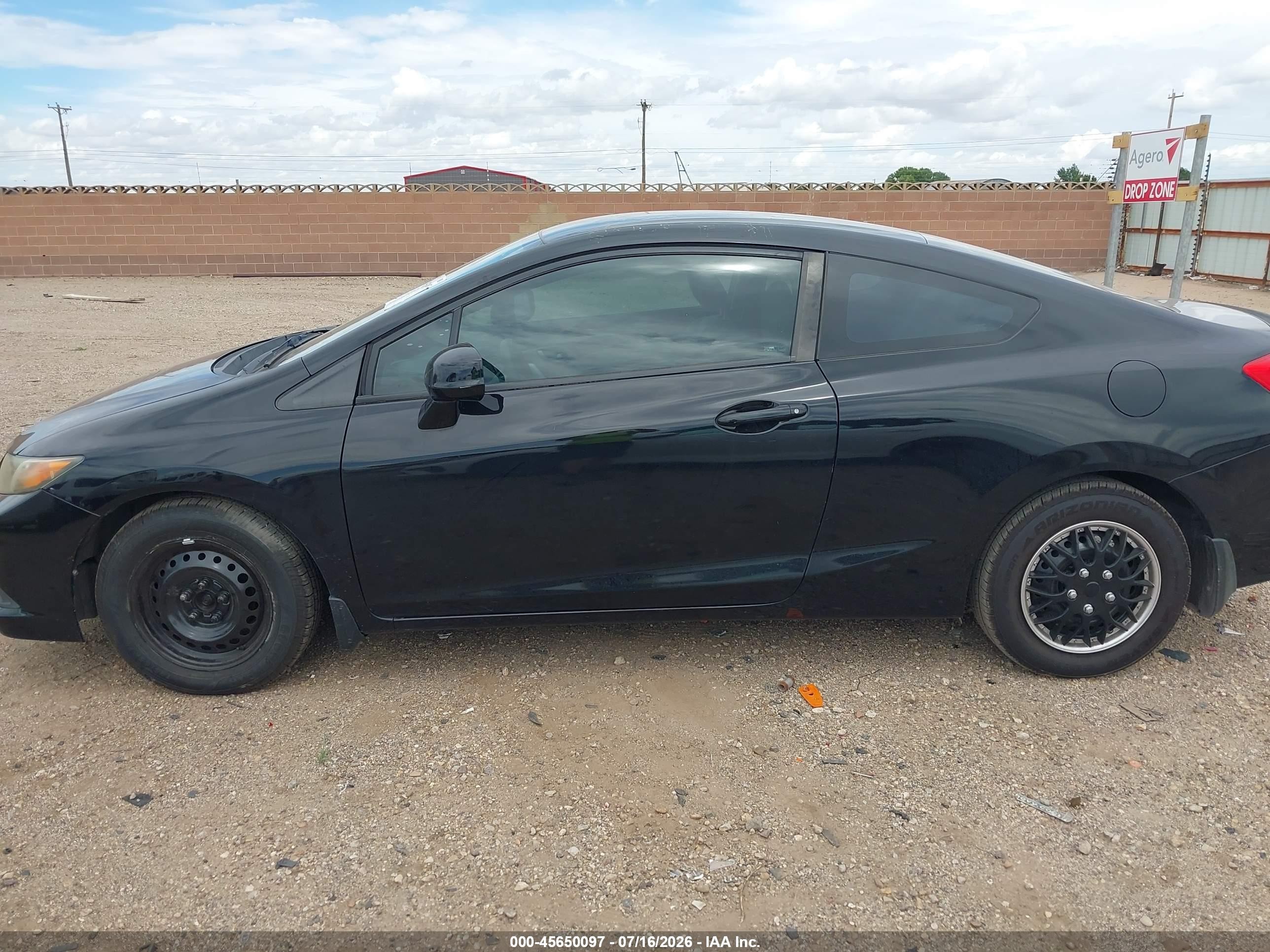 2012 Honda Civic Lx Black vin: 2HGFG3B5XCH559301