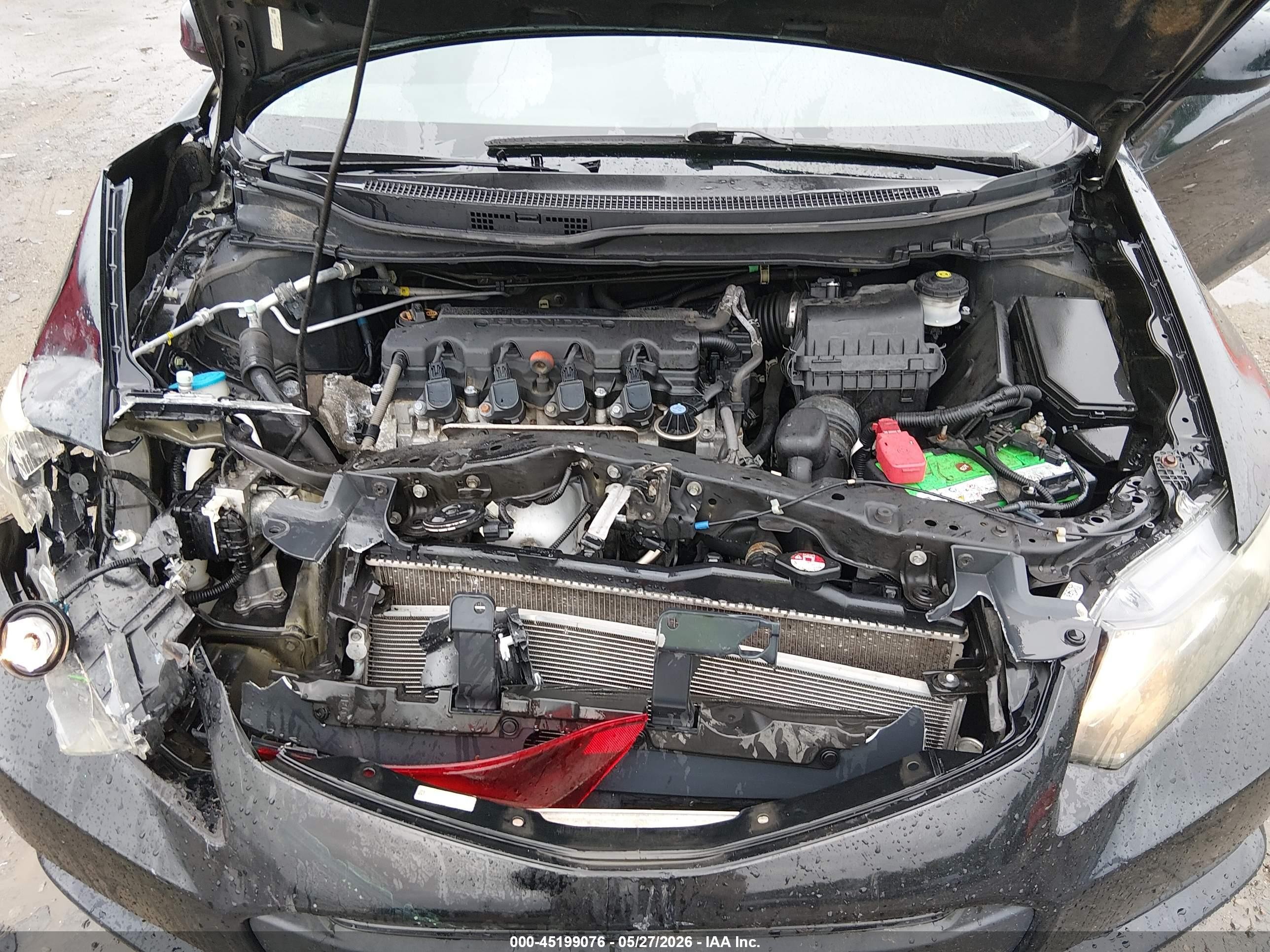 2013 Honda Civic Lx Black vin: 2HGFG3B5XDH506843