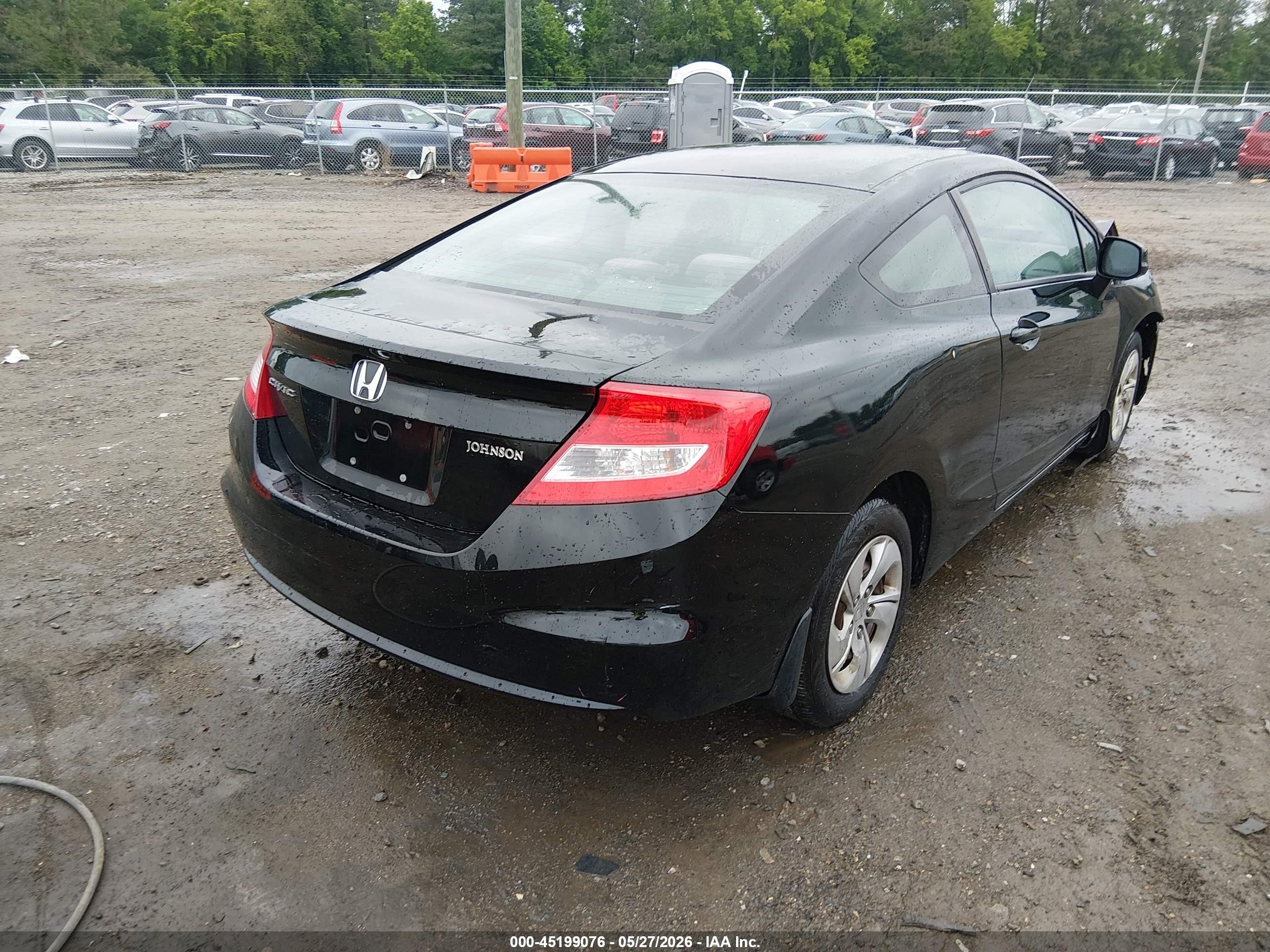 2013 Honda Civic Lx Black vin: 2HGFG3B5XDH506843