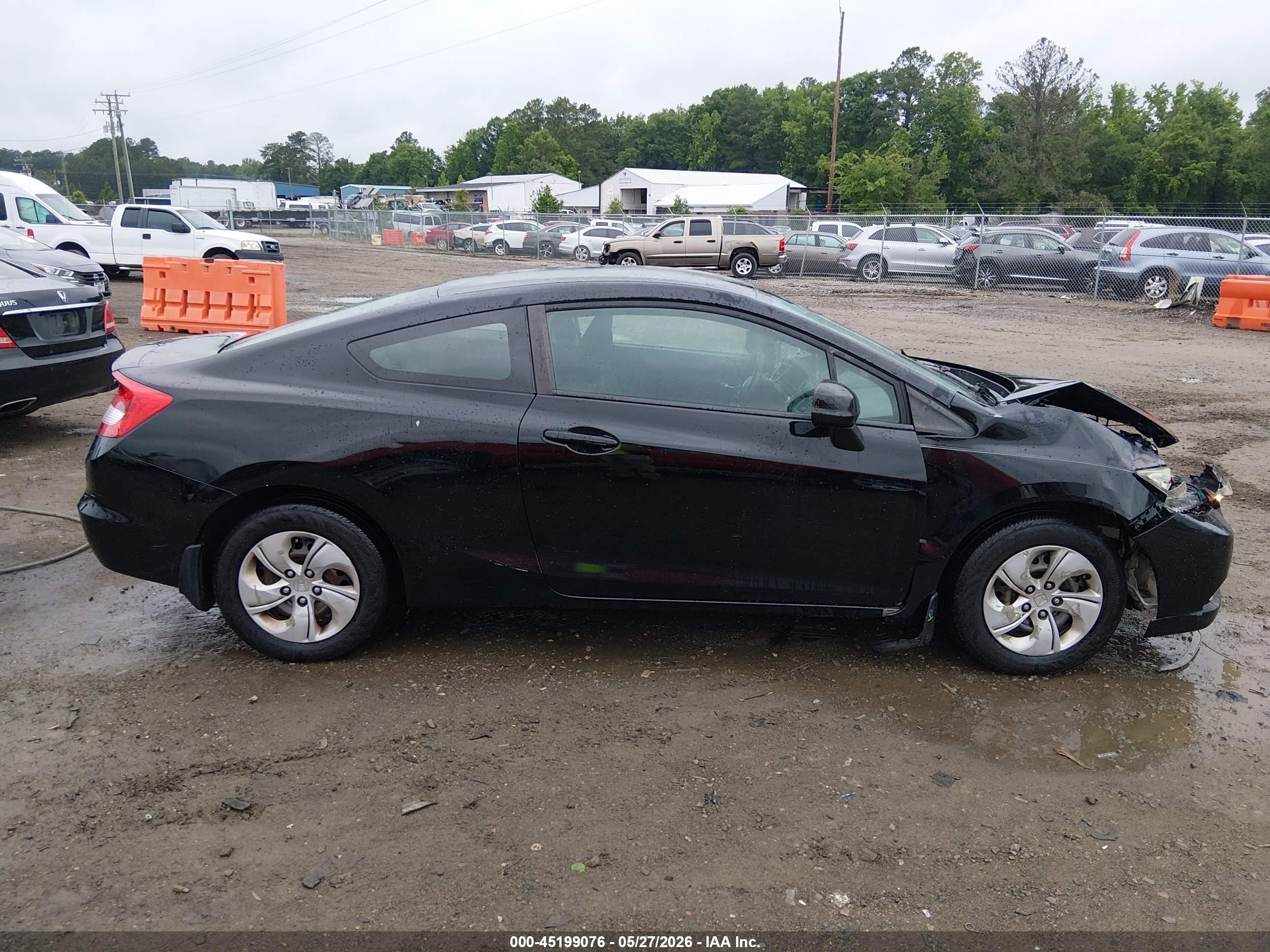 2013 Honda Civic Lx Black vin: 2HGFG3B5XDH506843