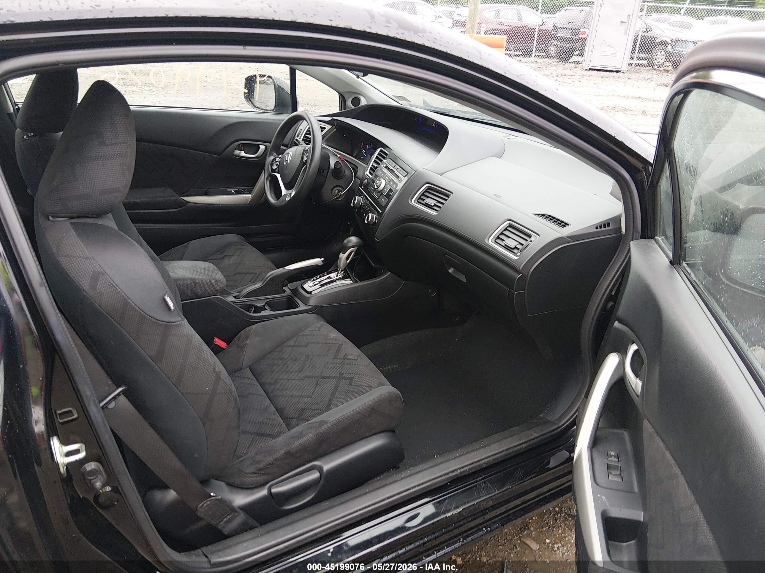 2013 Honda Civic Lx Black vin: 2HGFG3B5XDH506843