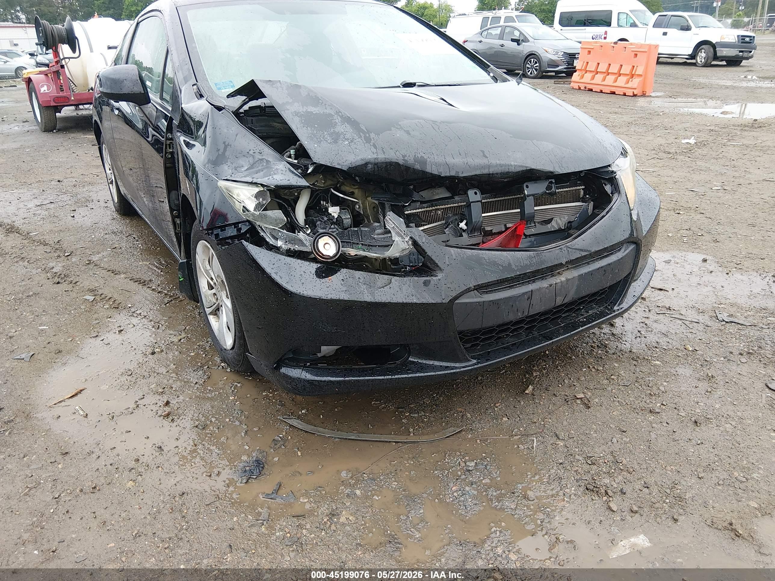 2013 Honda Civic Lx Black vin: 2HGFG3B5XDH506843