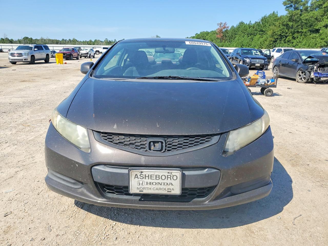 2013 Honda Civic Lx Gray vin: 2HGFG3B5XDH507877