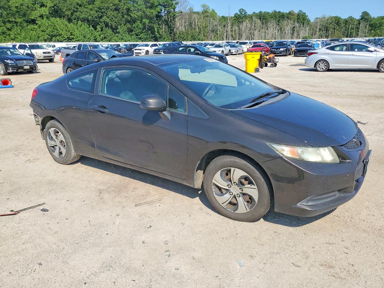 2013 Honda Civic Lx Gray vin: 2HGFG3B5XDH507877