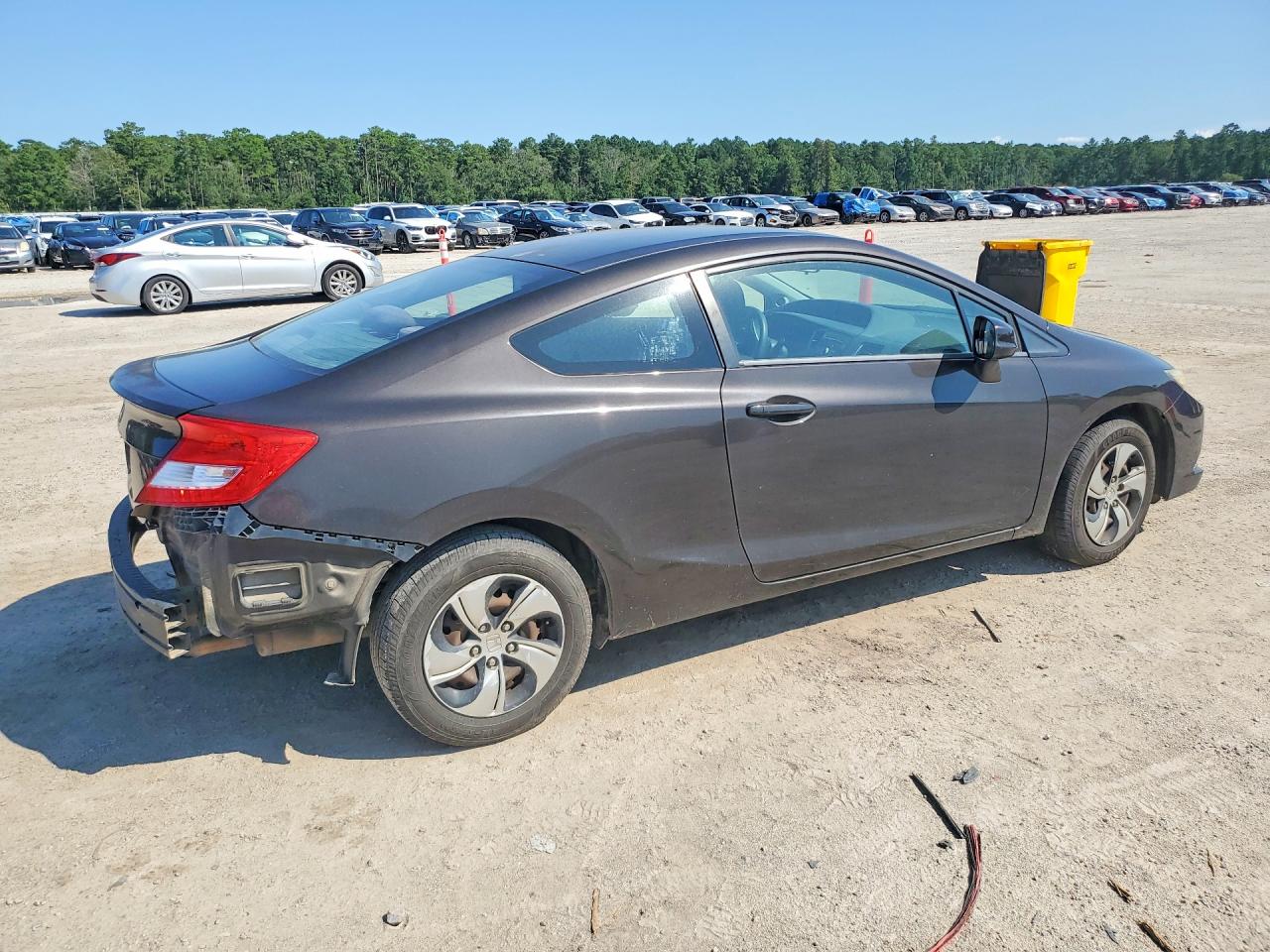 2013 Honda Civic Lx Gray vin: 2HGFG3B5XDH507877