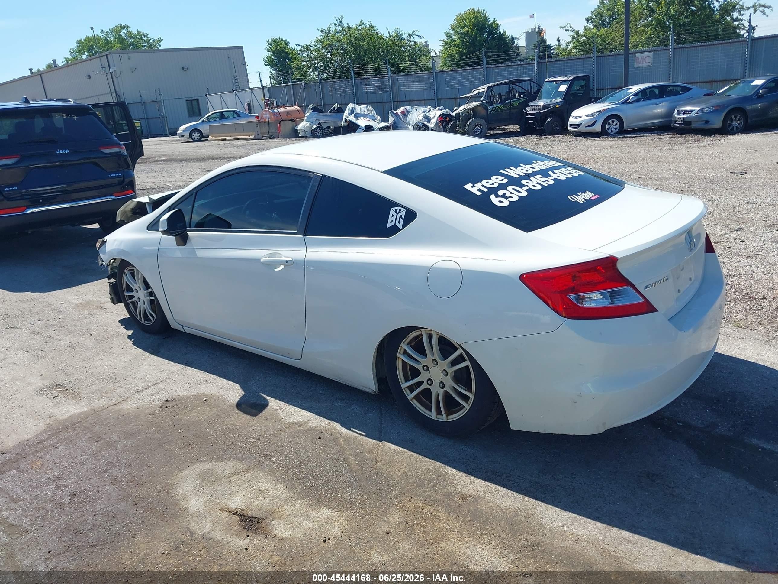 2013 Honda Civic Lx White vin: 2HGFG3B5XDH520967