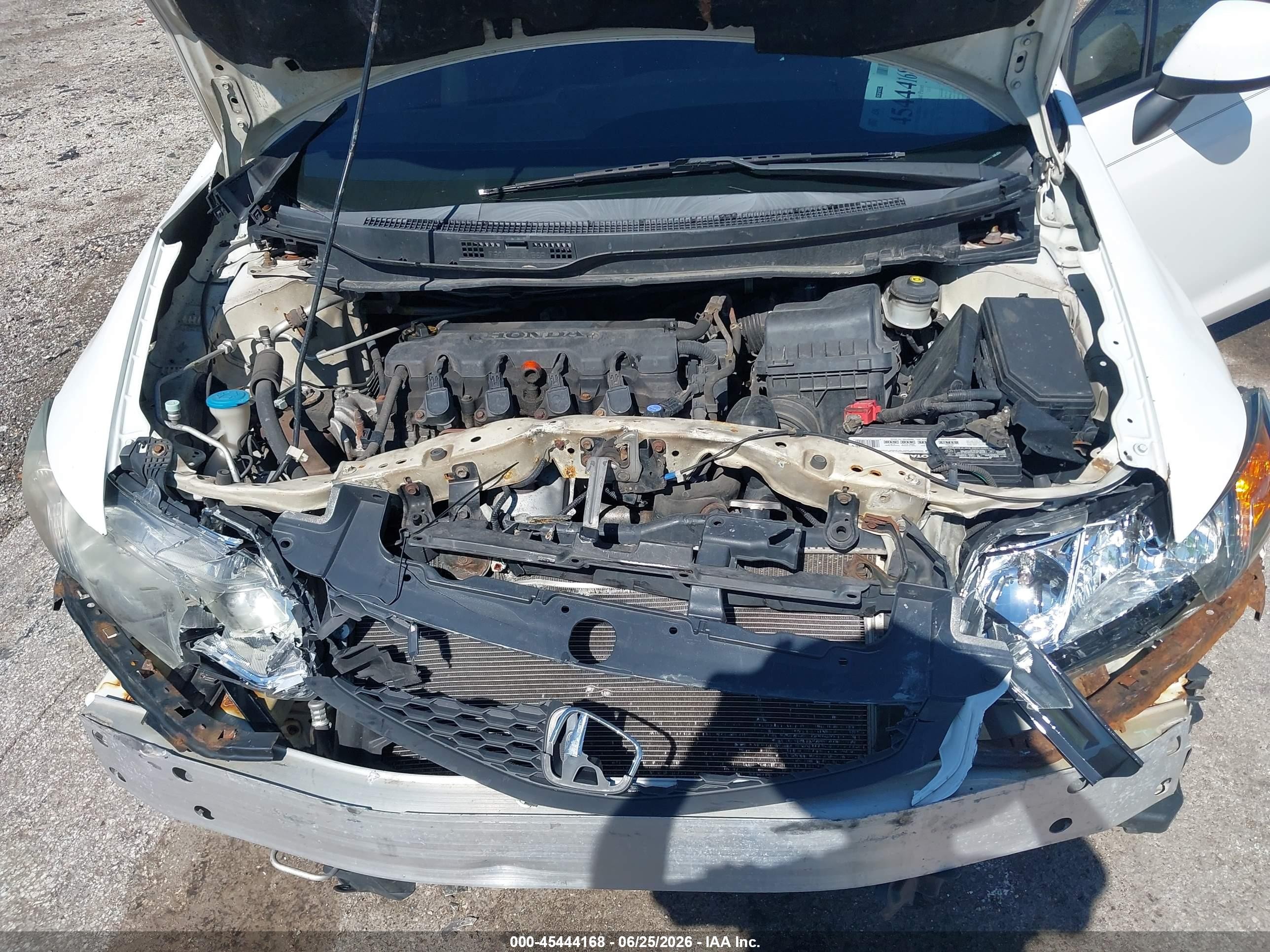 2013 Honda Civic Lx White vin: 2HGFG3B5XDH520967