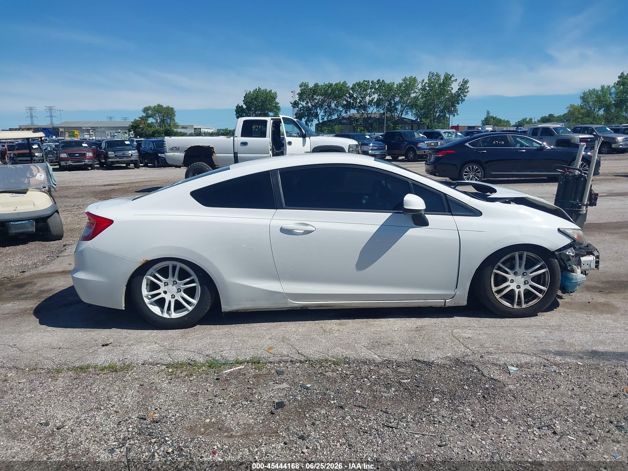 2013 Honda Civic Lx White vin: 2HGFG3B5XDH520967