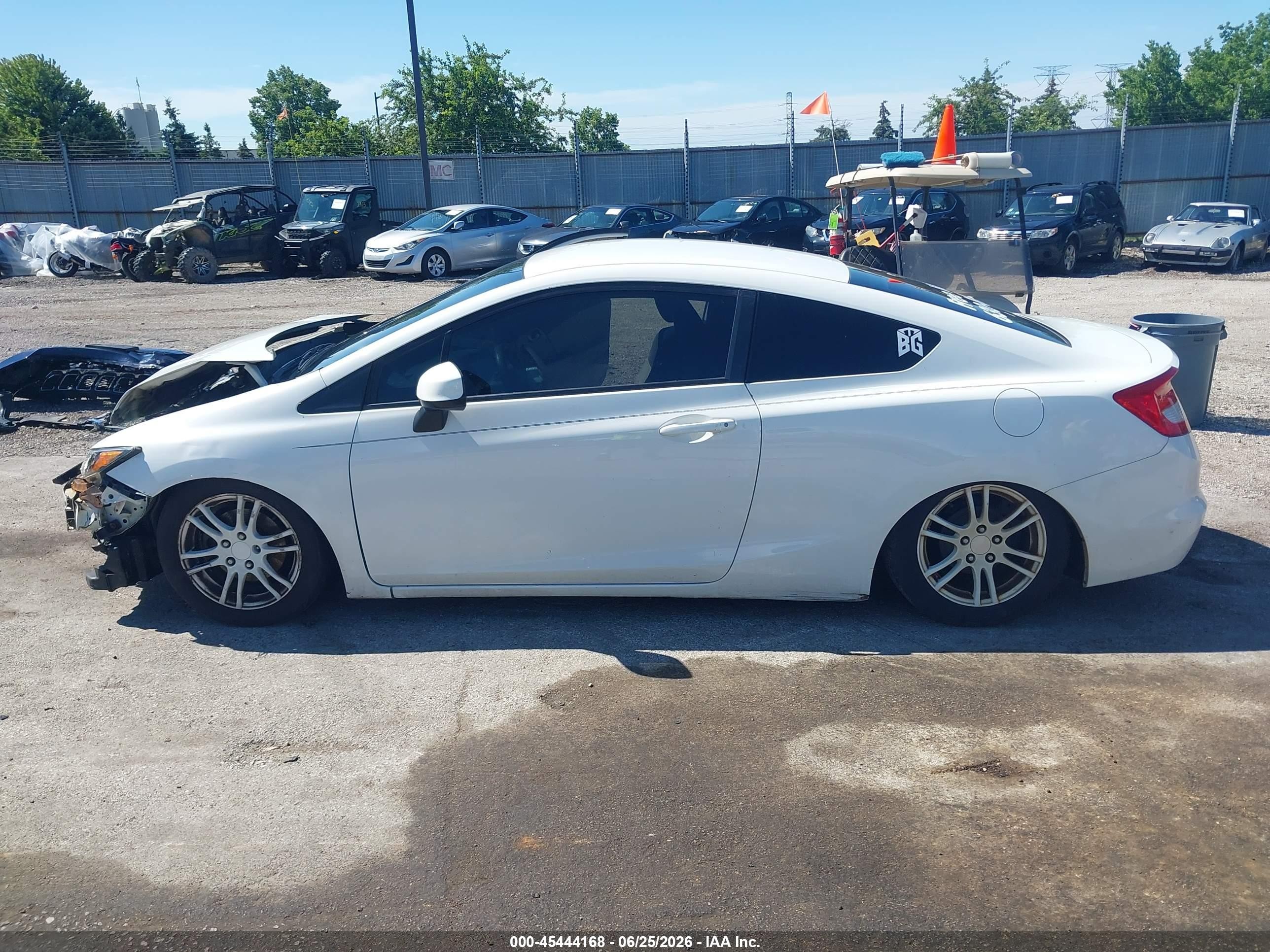 2013 Honda Civic Lx White vin: 2HGFG3B5XDH520967