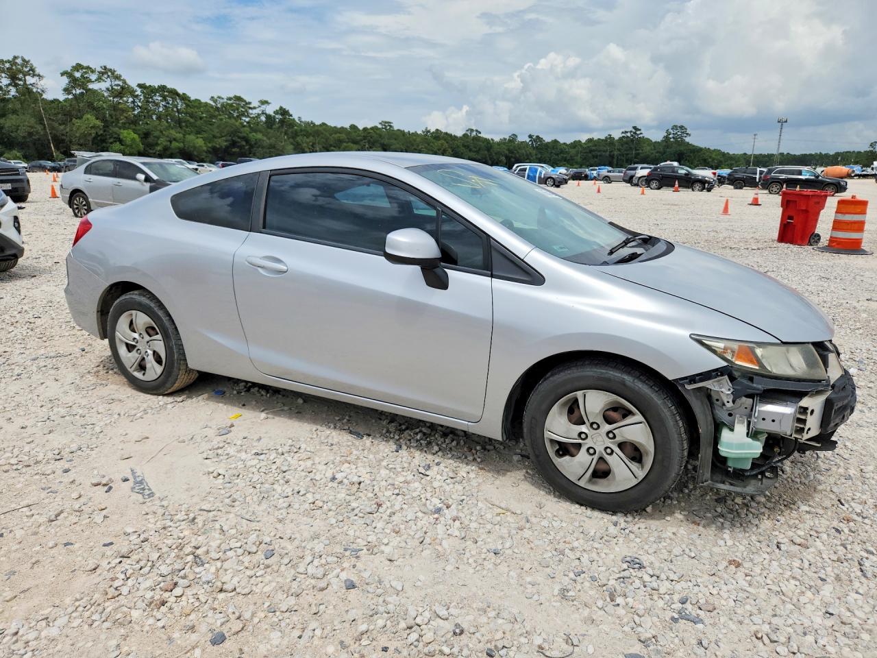 2013 Honda Civic Lx Silver vin: 2HGFG3B5XDH522797