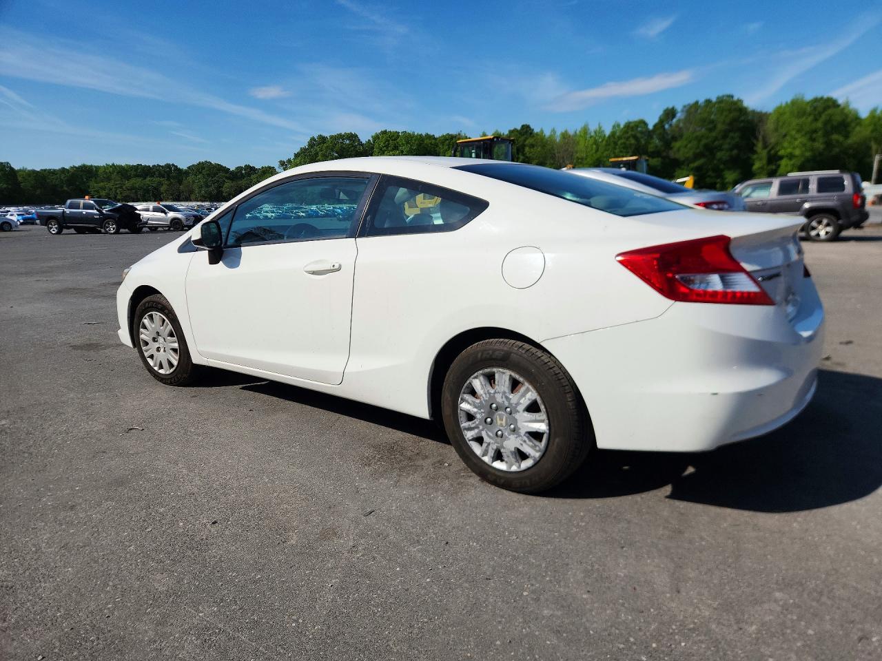 2013 Honda Civic Lx White vin: 2HGFG3B5XDH524744