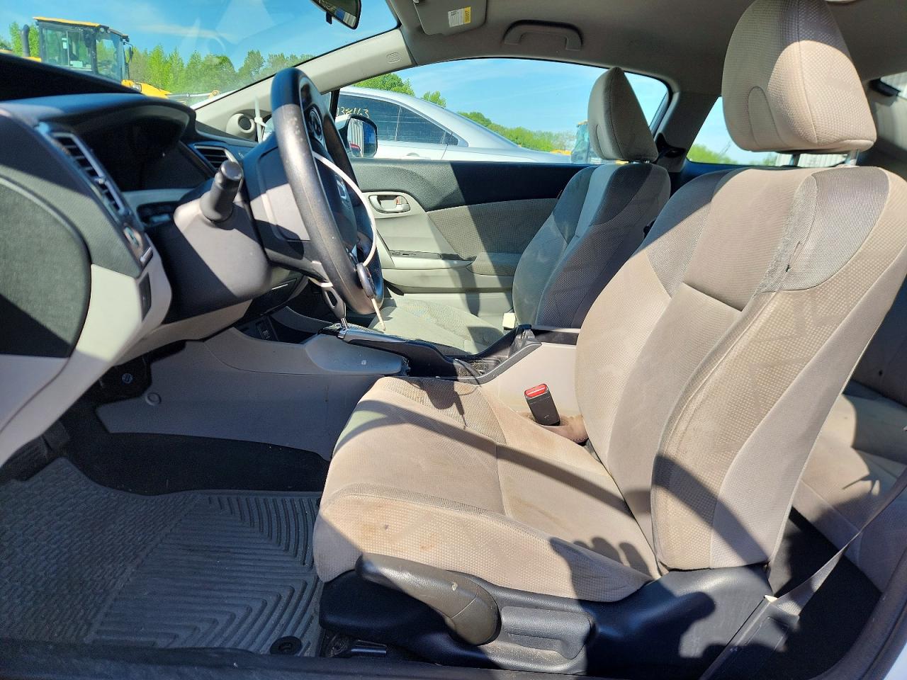 2013 Honda Civic Lx White vin: 2HGFG3B5XDH524744