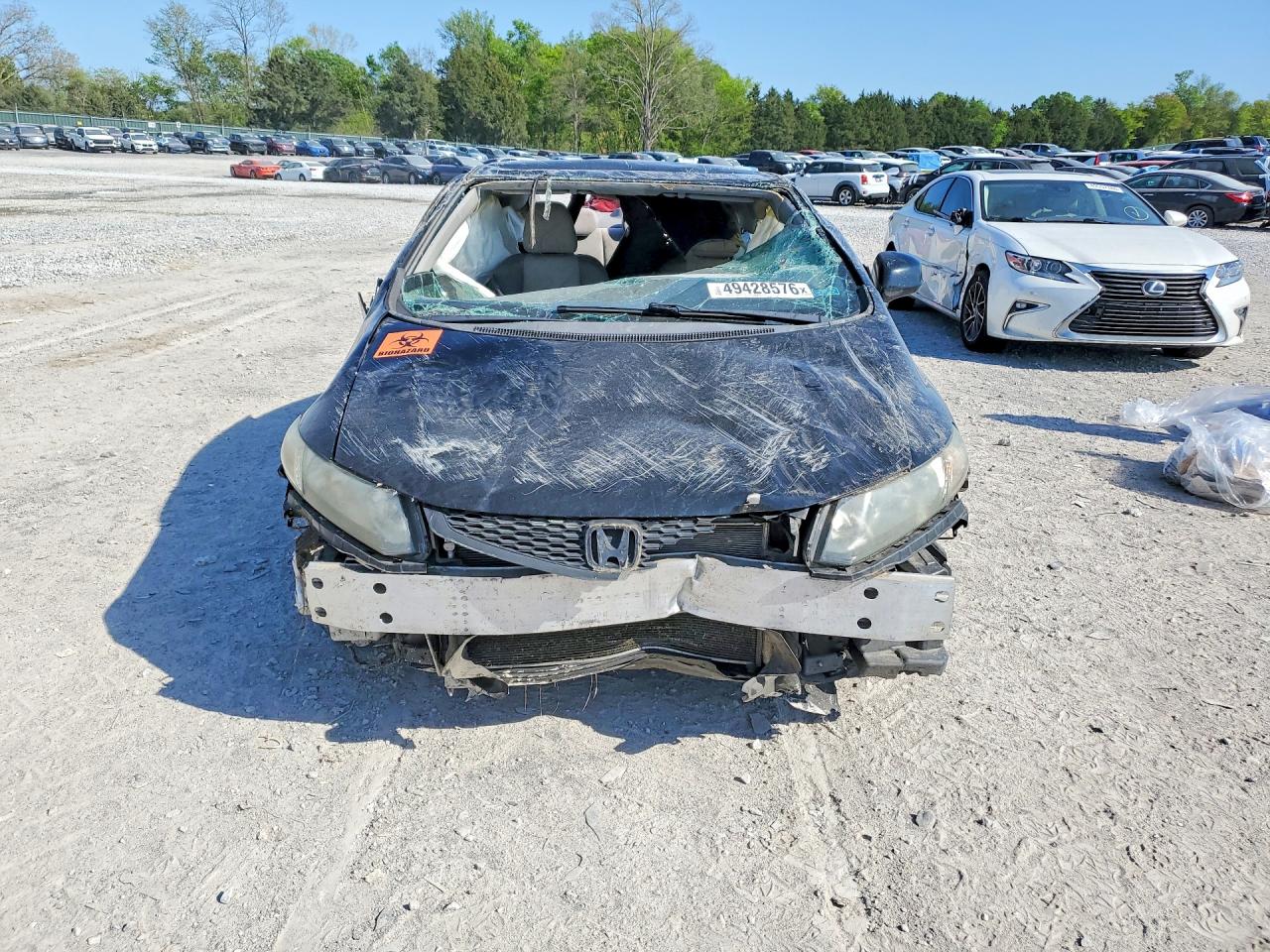 2013 Honda Civic Lx Black vin: 2HGFG3B5XDH524789
