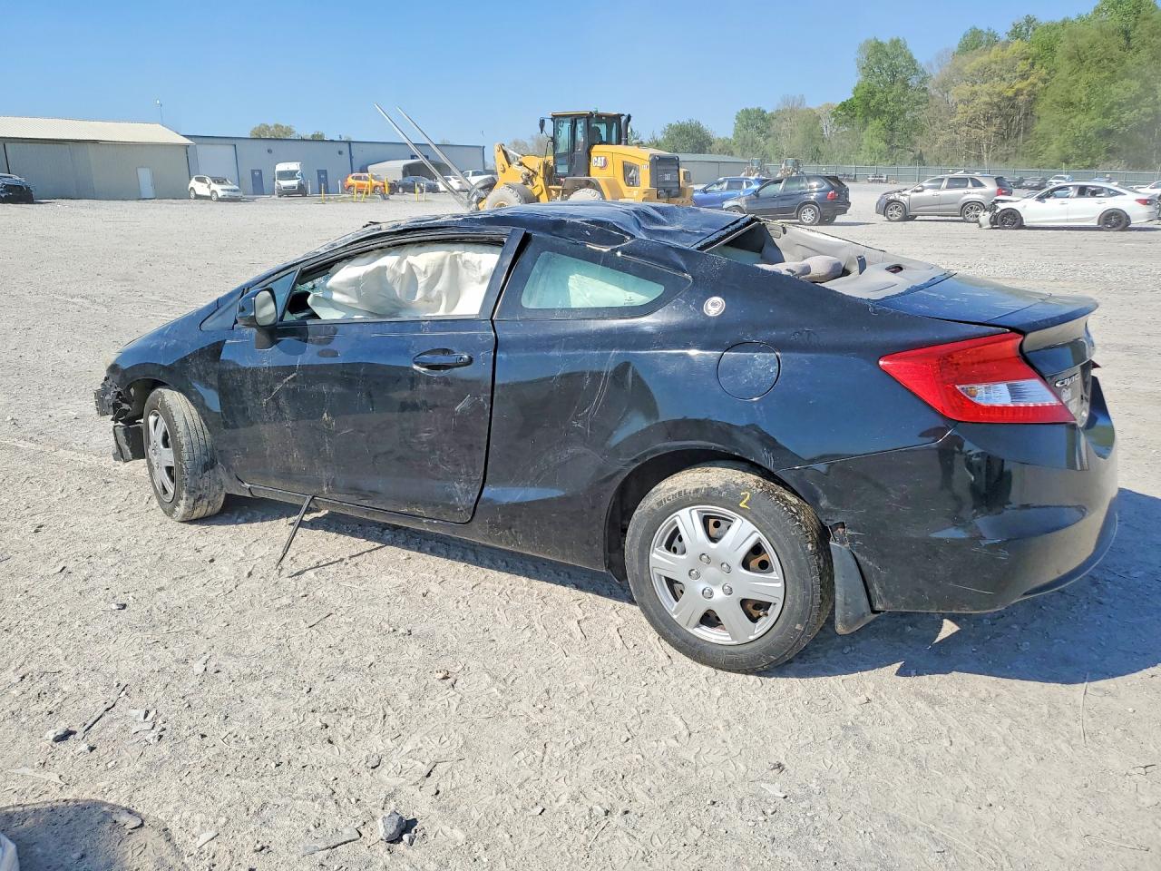2013 Honda Civic Lx Black vin: 2HGFG3B5XDH524789