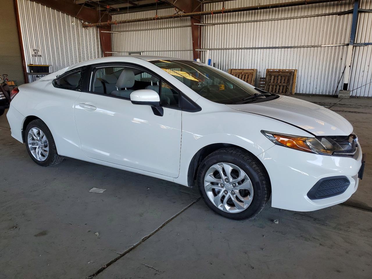 2014 Honda Civic Lx White vin: 2HGFG3B5XEH514636
