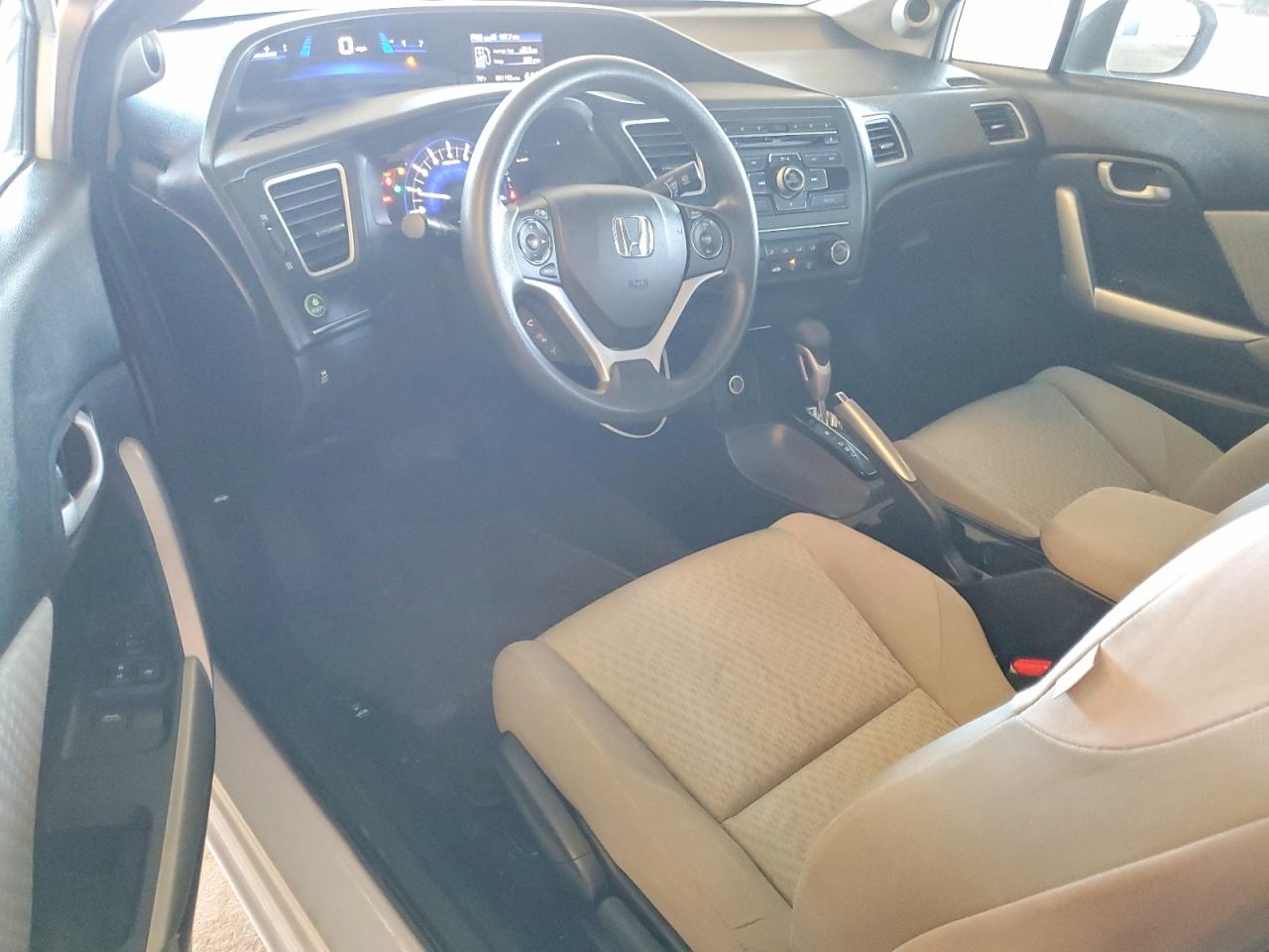 2014 Honda Civic Lx White vin: 2HGFG3B5XEH514636