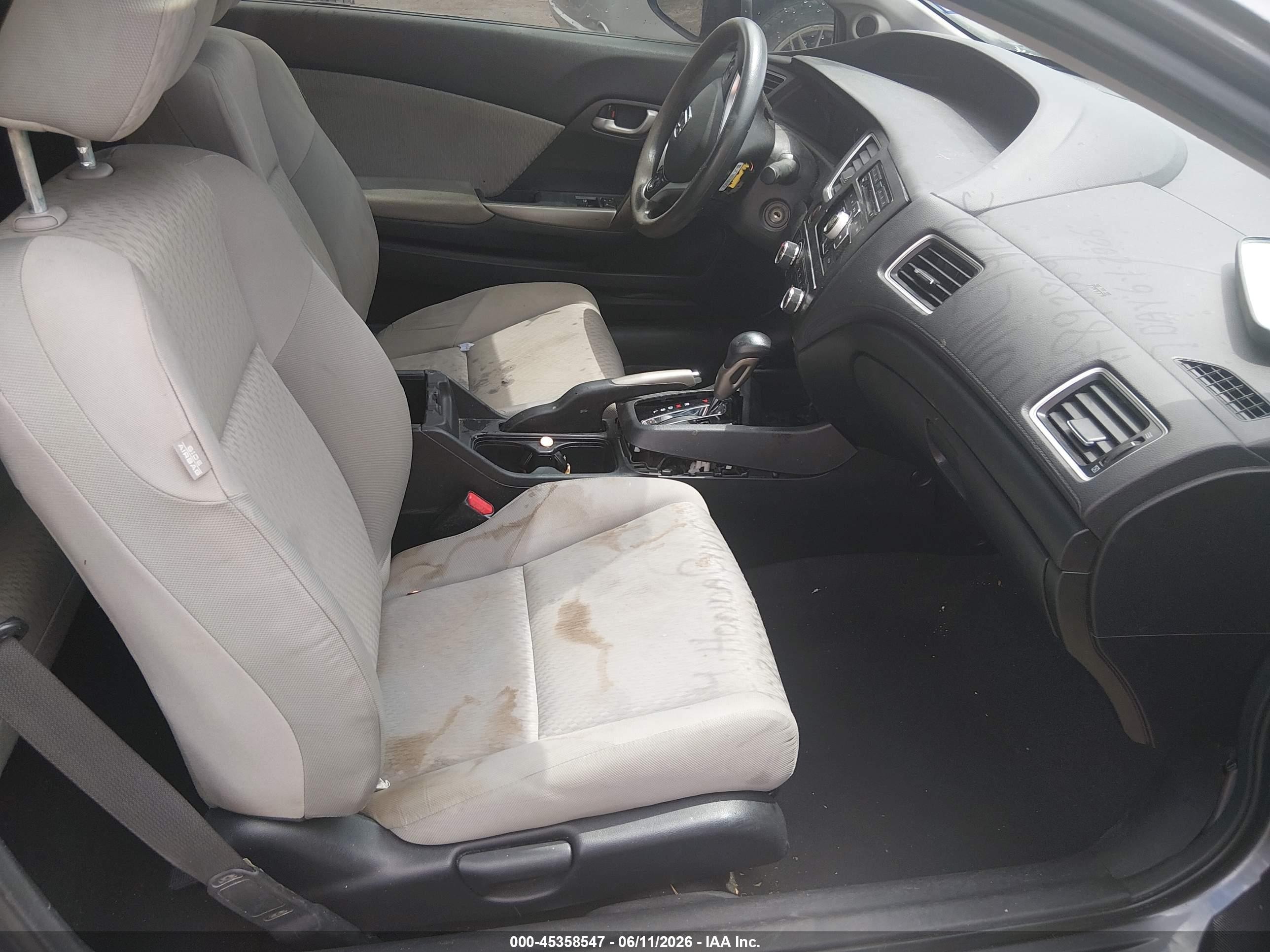 2014 Honda Civic Lx Gray vin: 2HGFG3B5XEH519674
