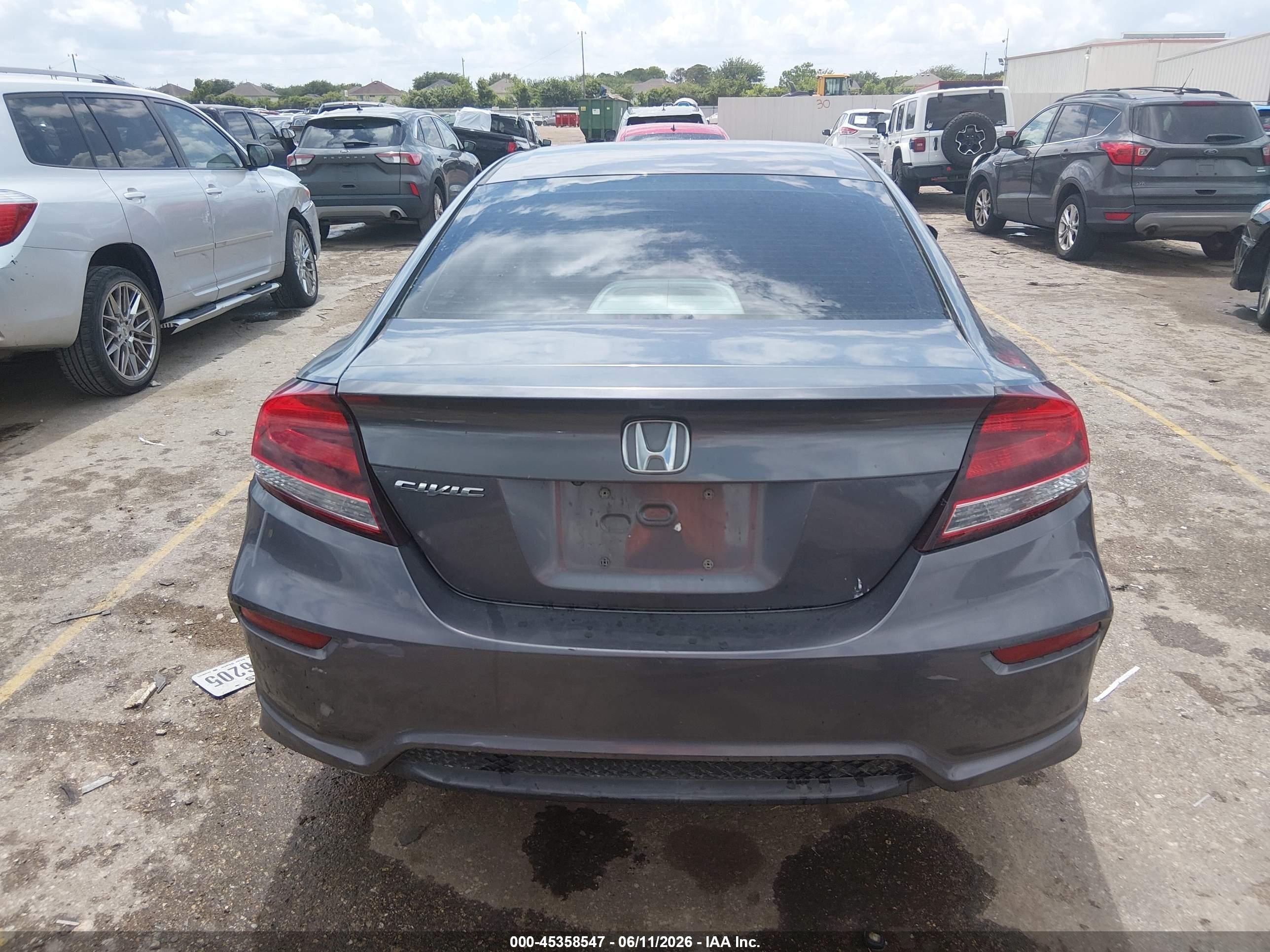 2014 Honda Civic Lx Gray vin: 2HGFG3B5XEH519674