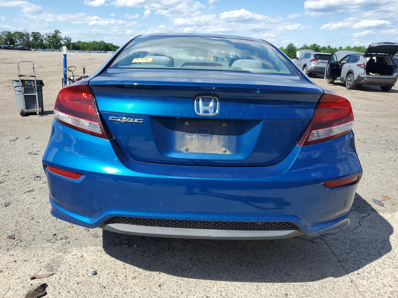 2014 Honda Civic Lx Blue vin: 2HGFG3B5XEH520615