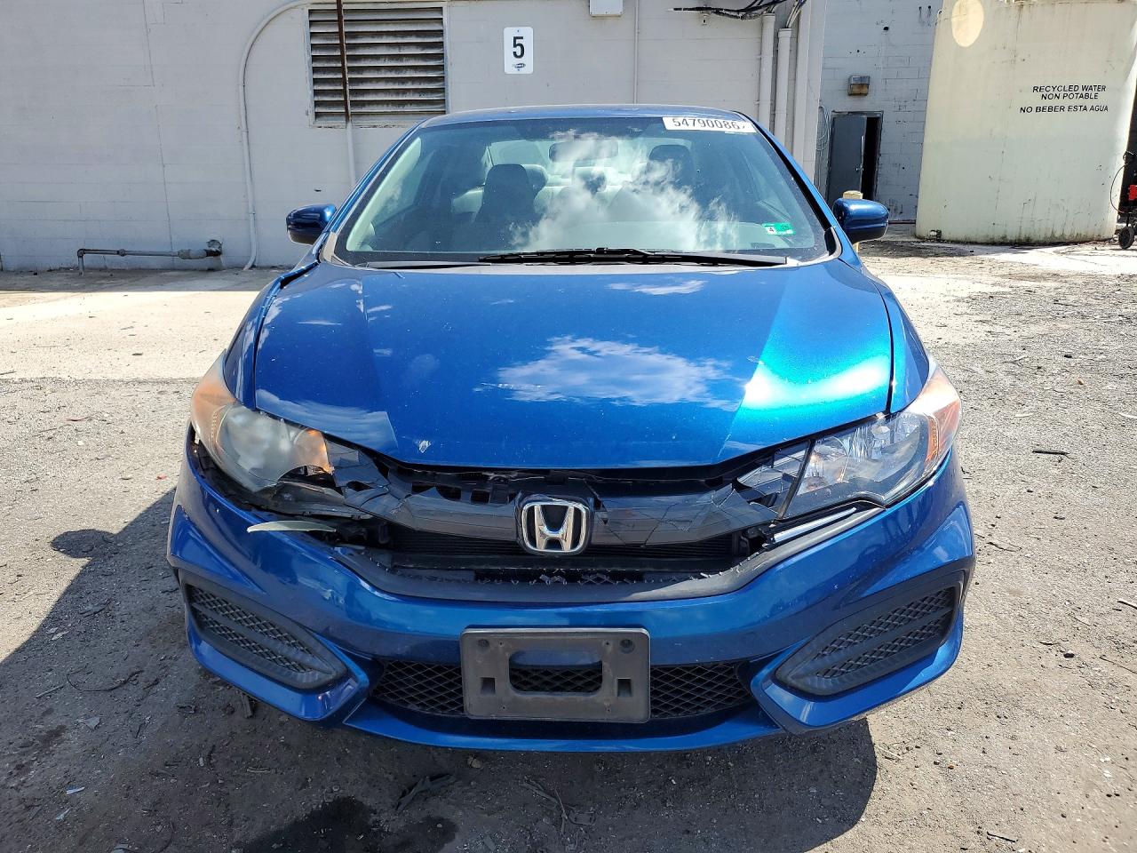 2014 Honda Civic Lx Blue vin: 2HGFG3B5XEH520615