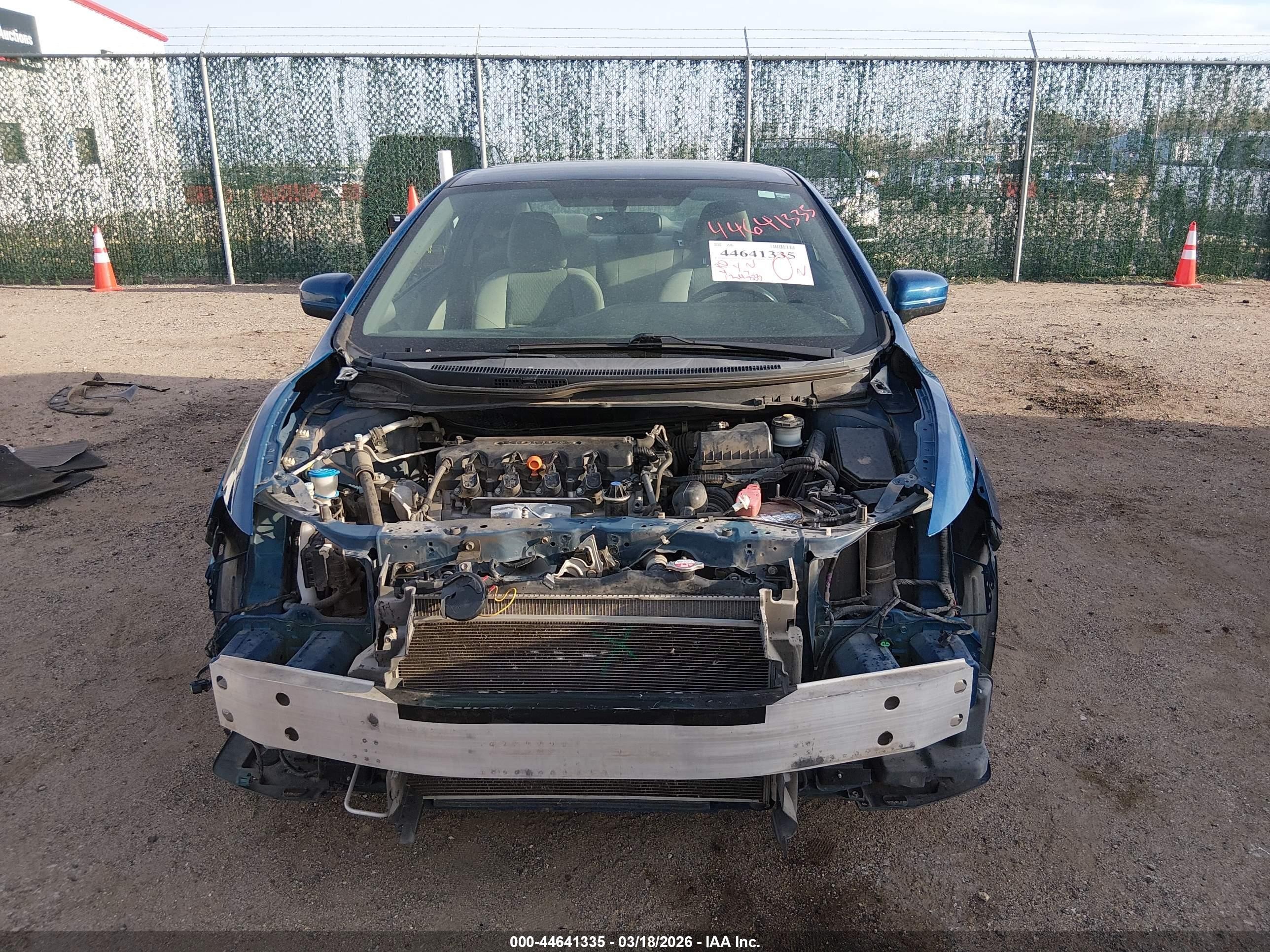 2014 Honda Civic Lx Blue vin: 2HGFG3B5XEH526690