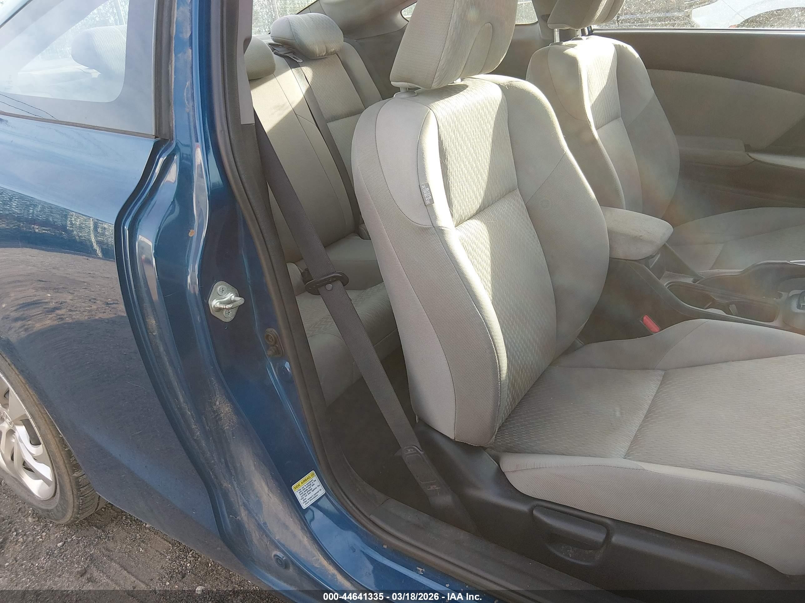 2014 Honda Civic Lx Blue vin: 2HGFG3B5XEH526690