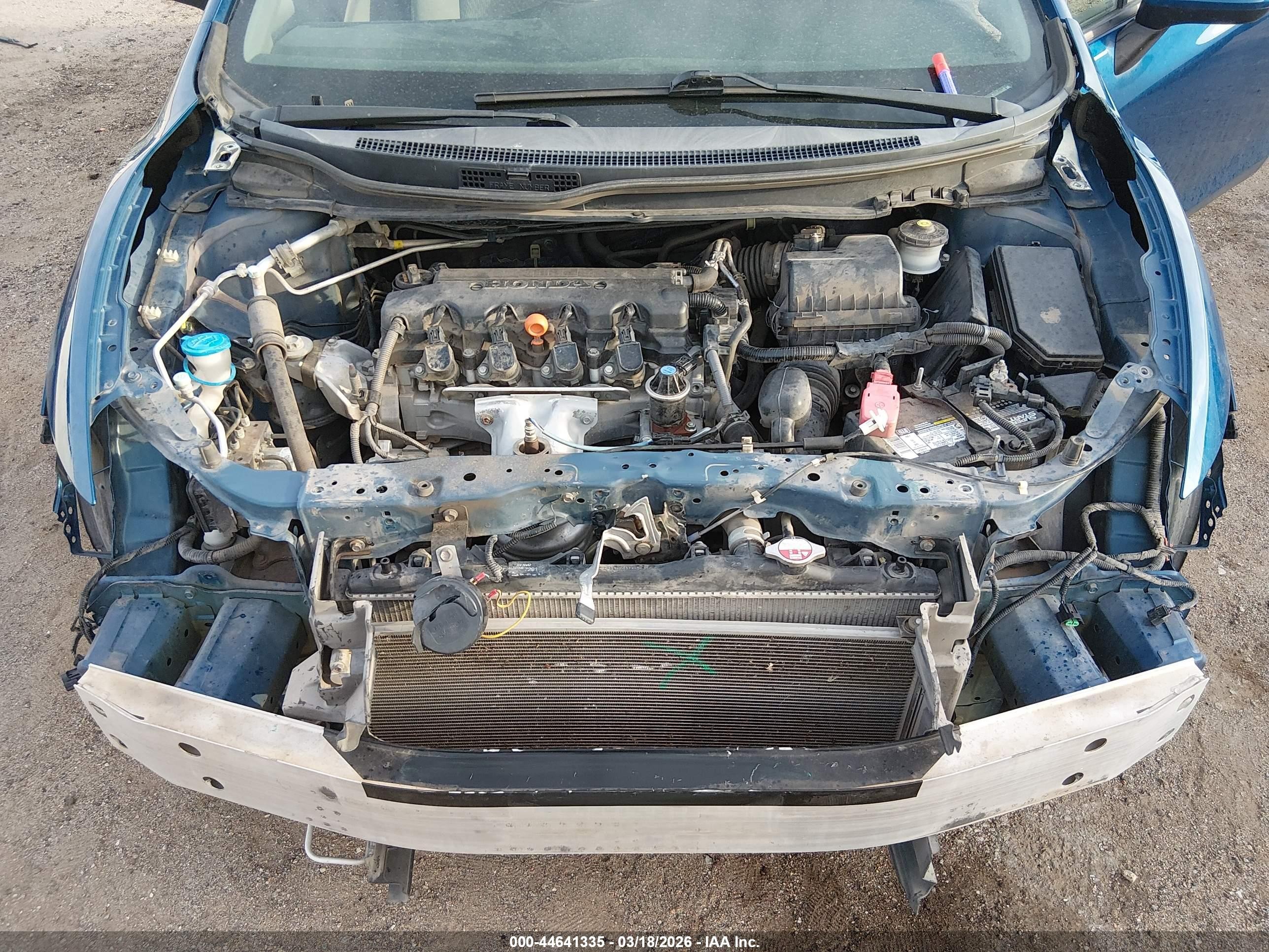 2014 Honda Civic Lx Blue vin: 2HGFG3B5XEH526690
