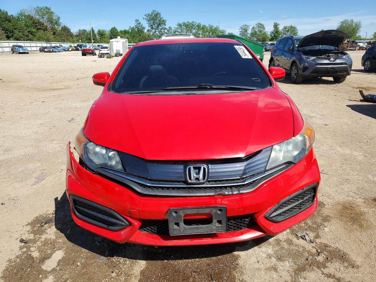 2015 Honda Civic Lx Red vin: 2HGFG3B5XFH506344