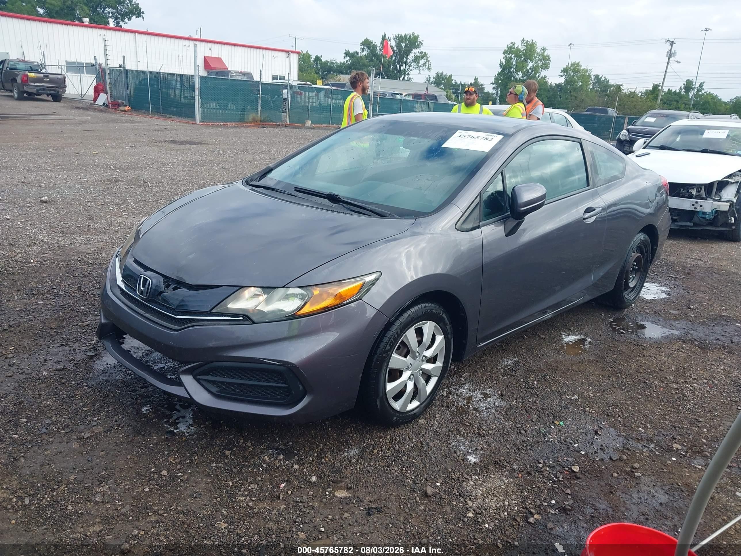 2015 Honda Civic Lx Gray vin: 2HGFG3B5XFH516341