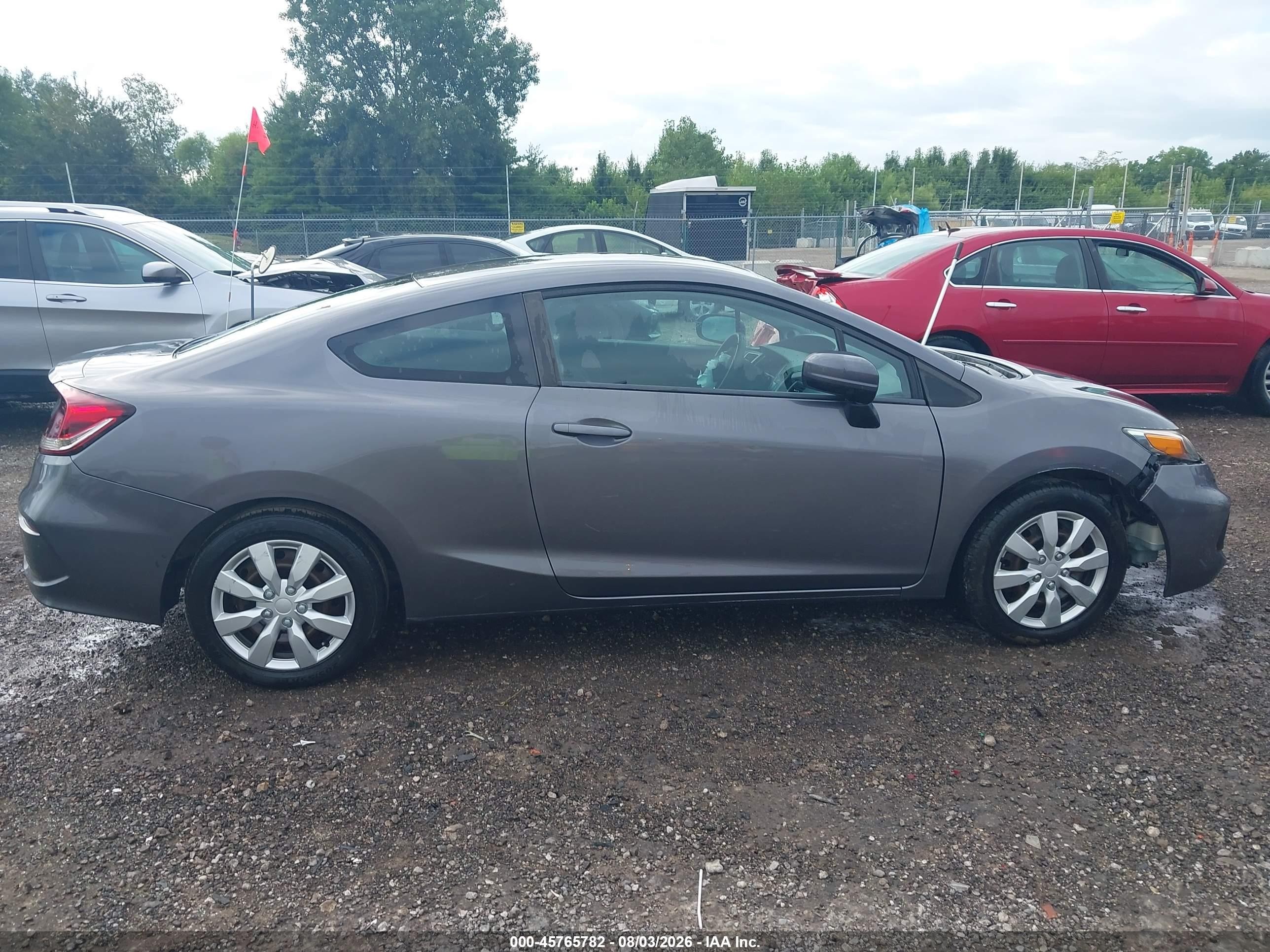 2015 Honda Civic Lx Gray vin: 2HGFG3B5XFH516341