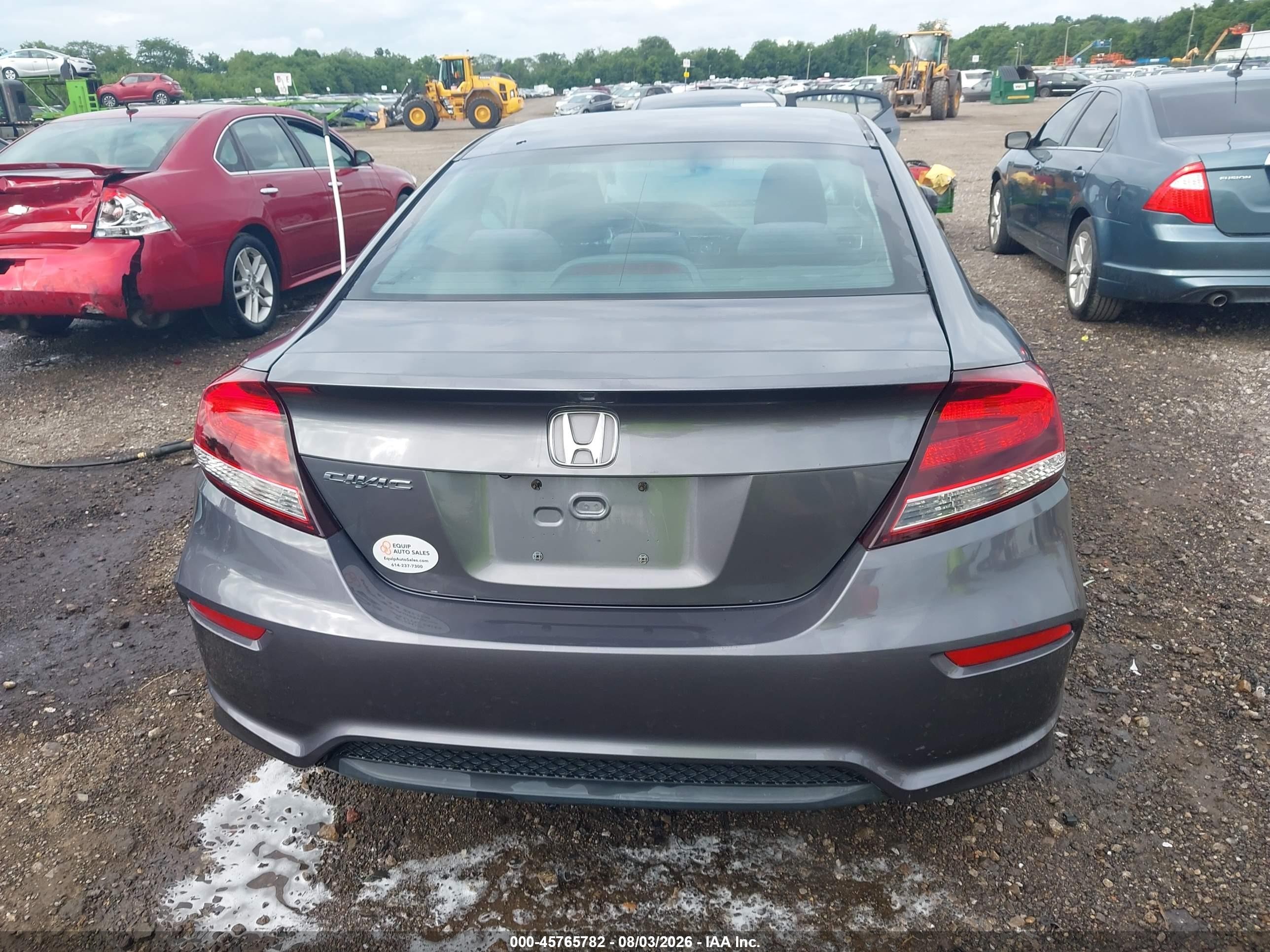 2015 Honda Civic Lx Gray vin: 2HGFG3B5XFH516341