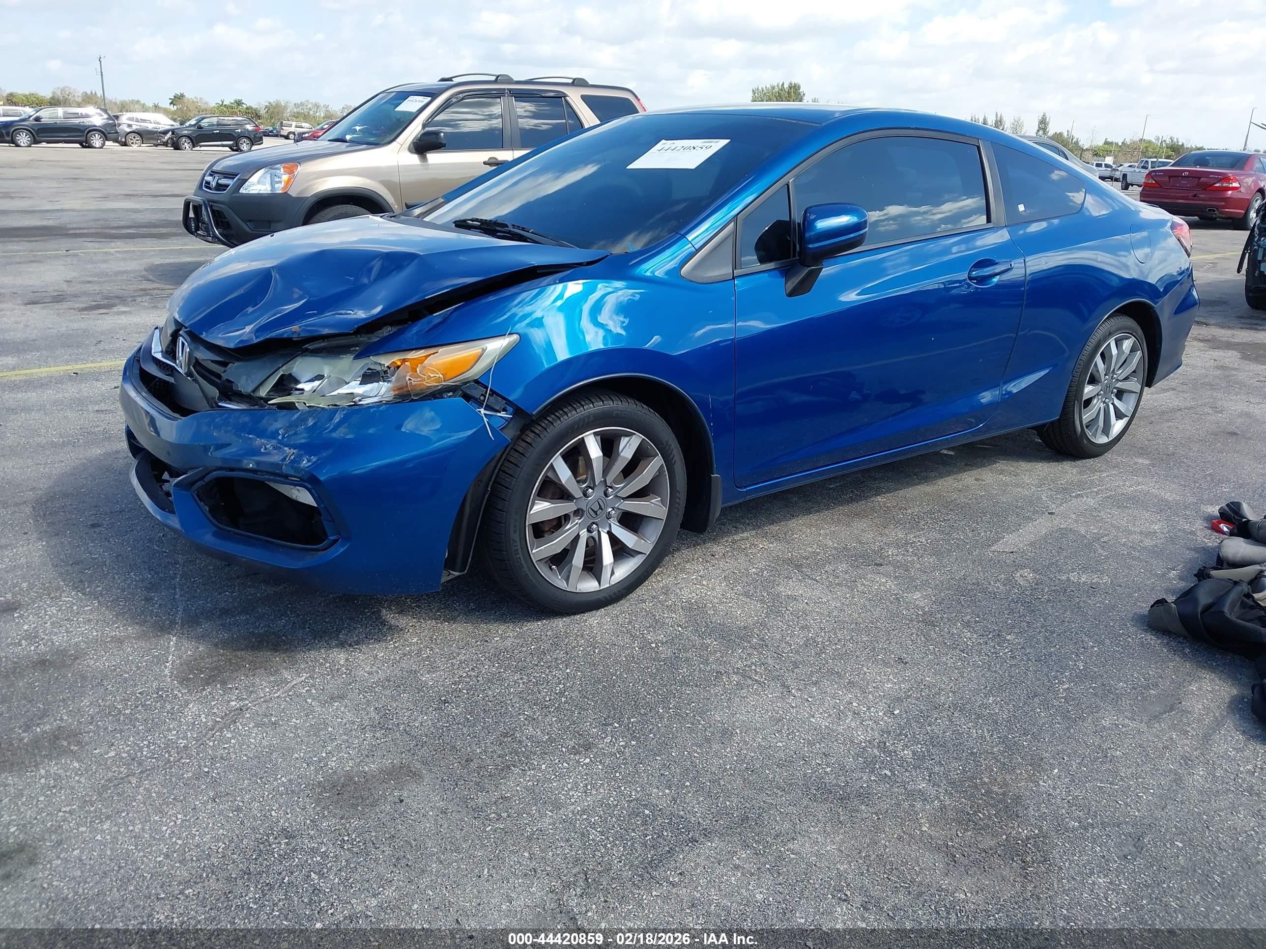 2015 Honda Civic Lx Синий vin: 2HGFG3B5XFH520213