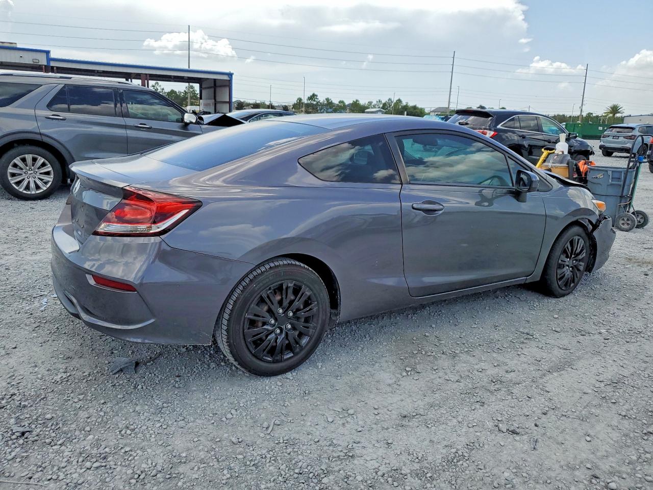 2015 Honda Civic Lx Gray vin: 2HGFG3B5XFH530742