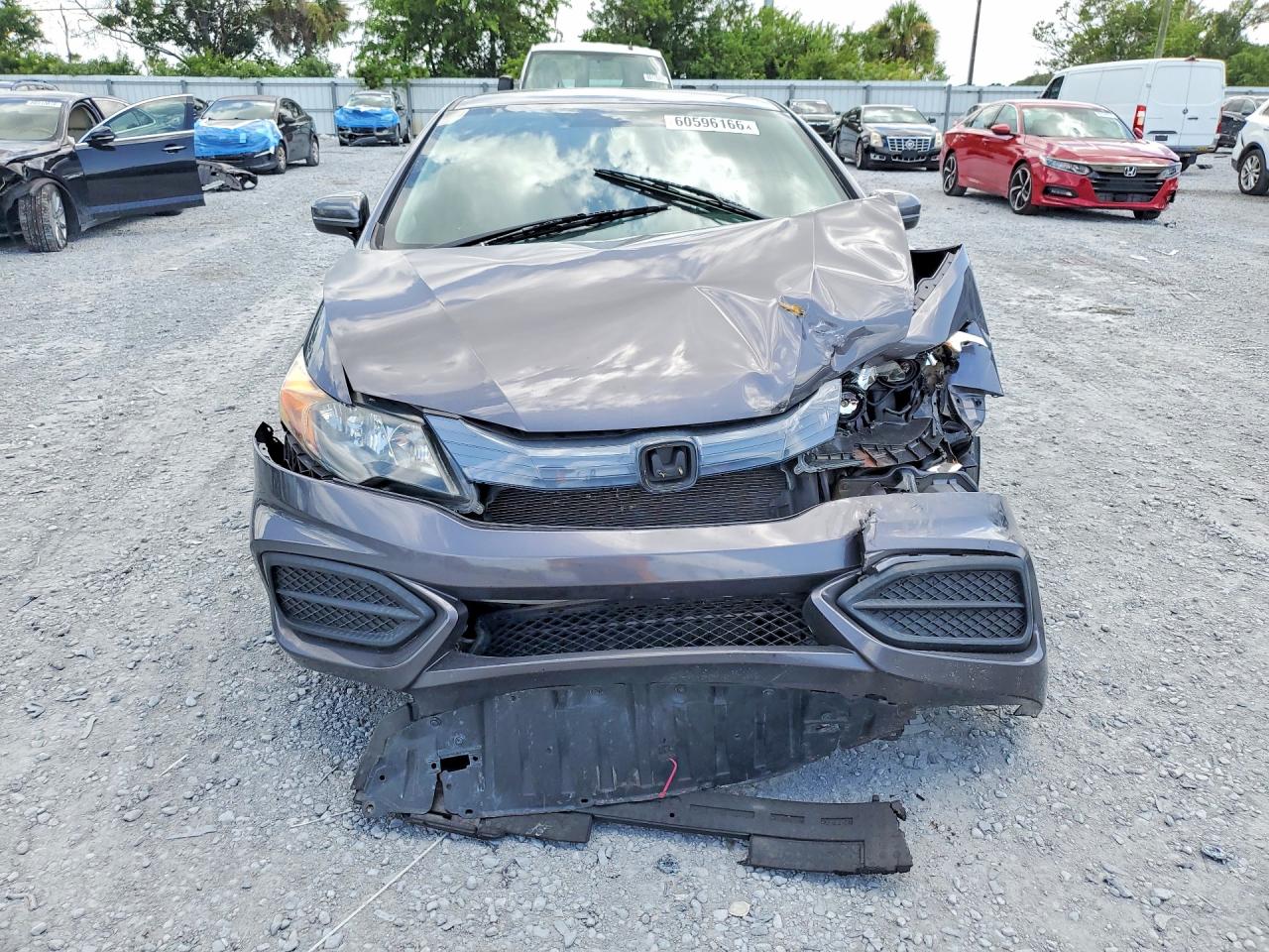 2015 Honda Civic Lx Gray vin: 2HGFG3B5XFH530742