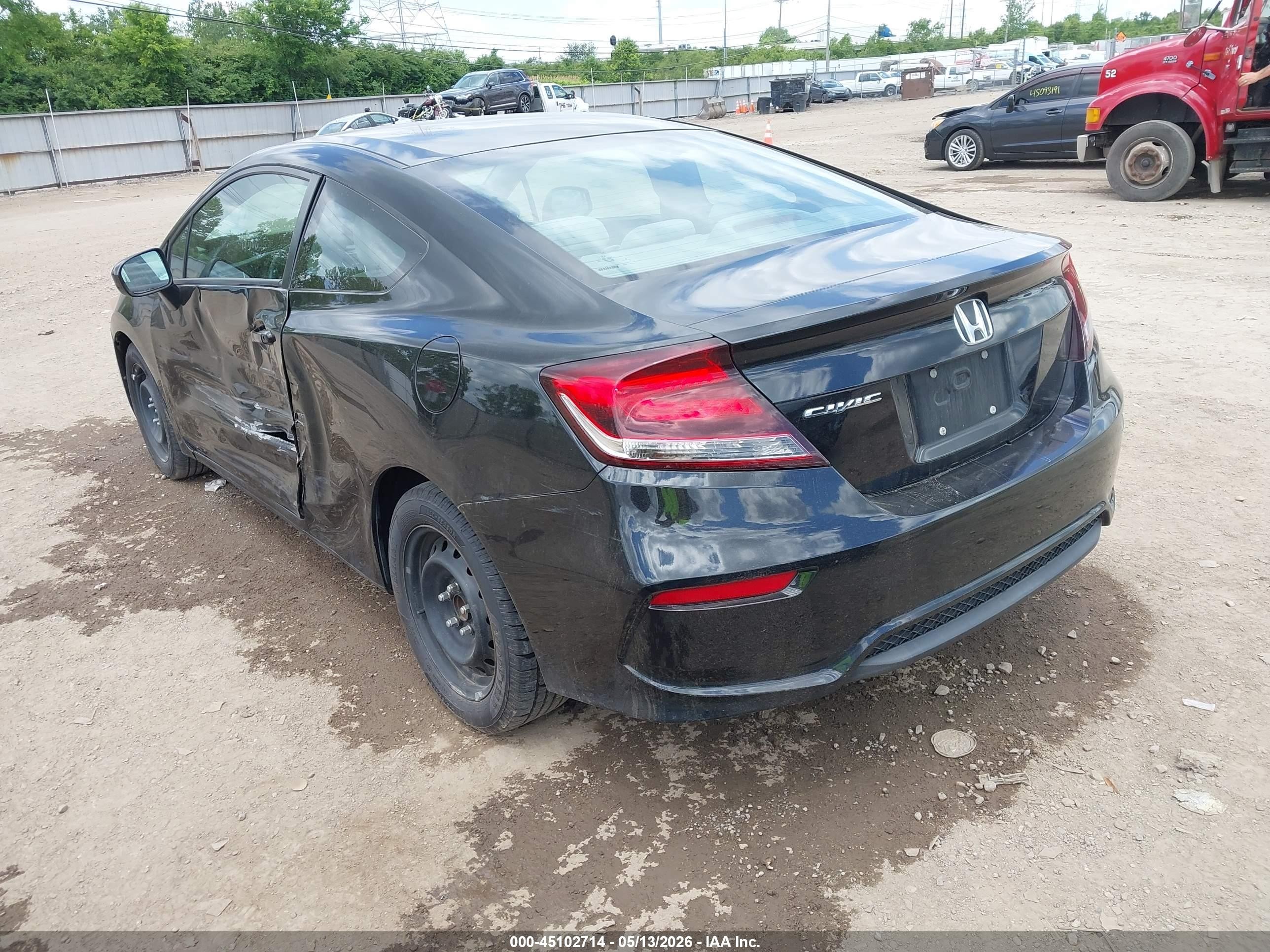 2015 Honda Civic Lx Black vin: 2HGFG3B5XFH531728