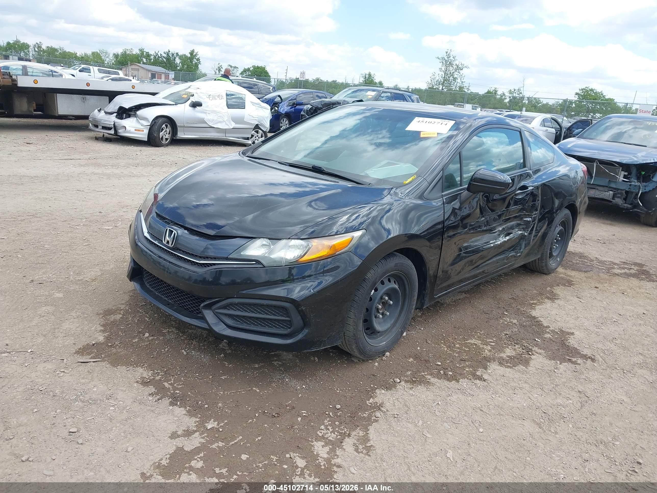 2015 Honda Civic Lx Black vin: 2HGFG3B5XFH531728