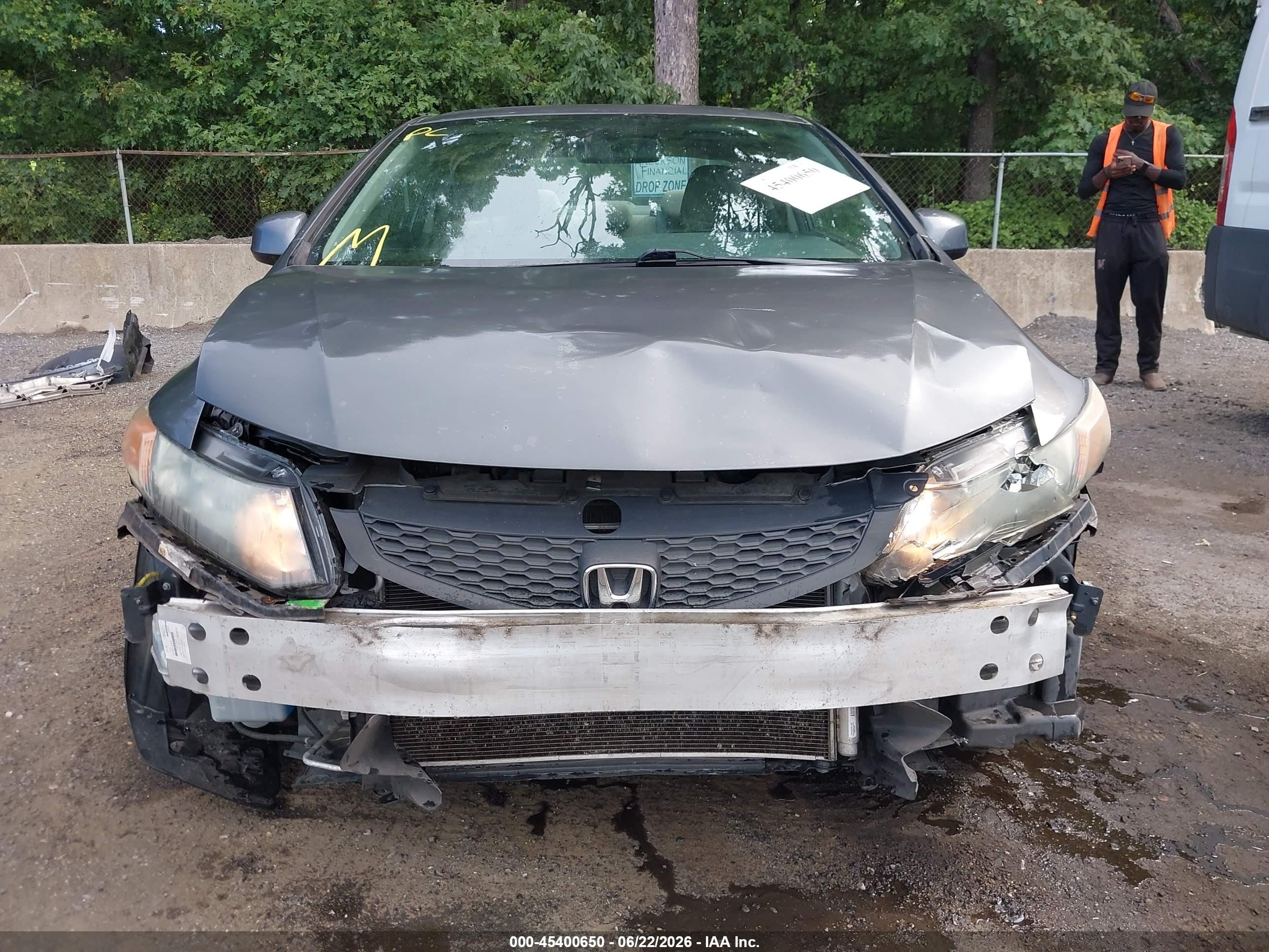 2012 Honda Civic Ex Серый vin: 2HGFG3B80CH512417