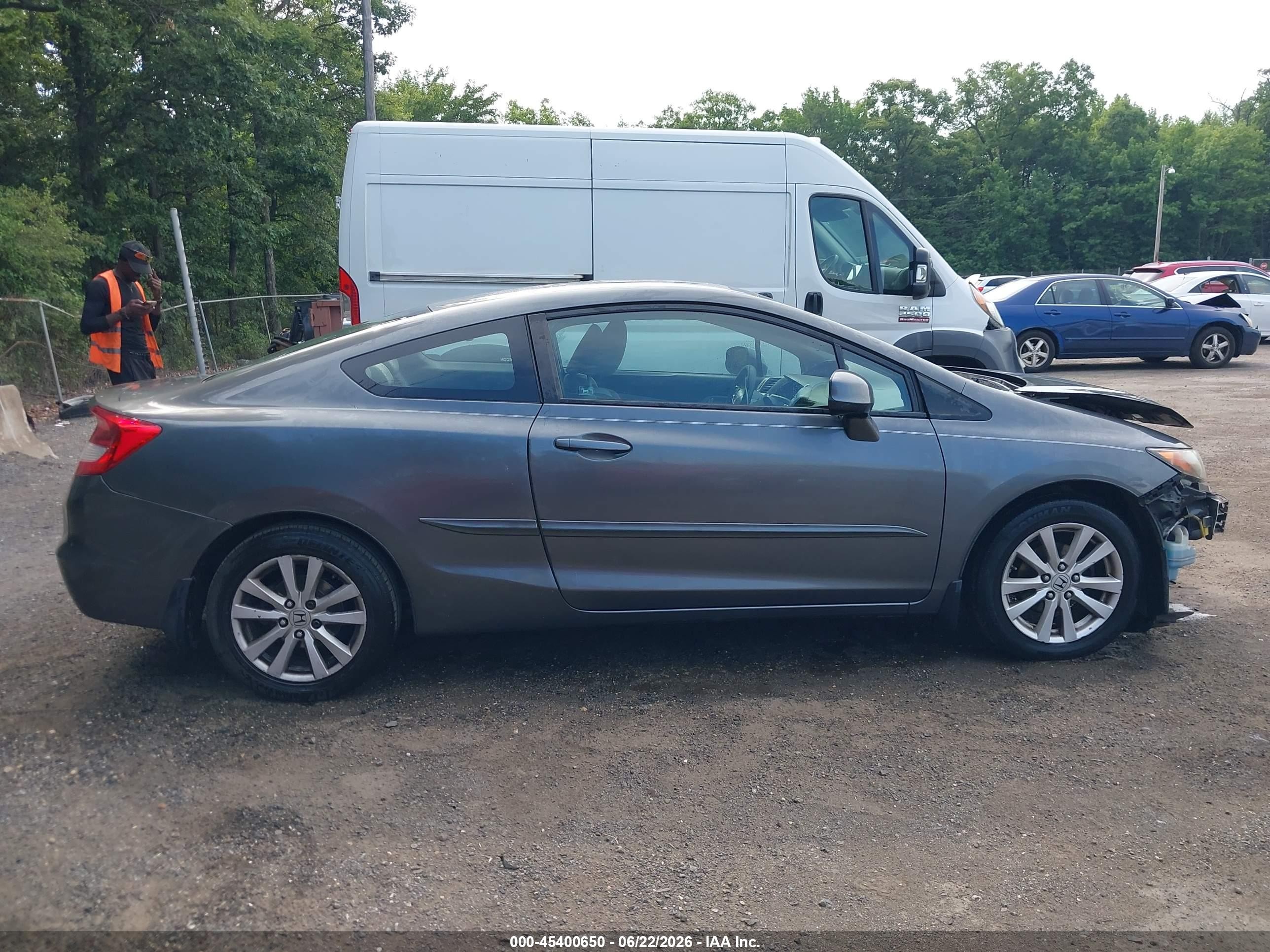 2012 Honda Civic Ex Серый vin: 2HGFG3B80CH512417