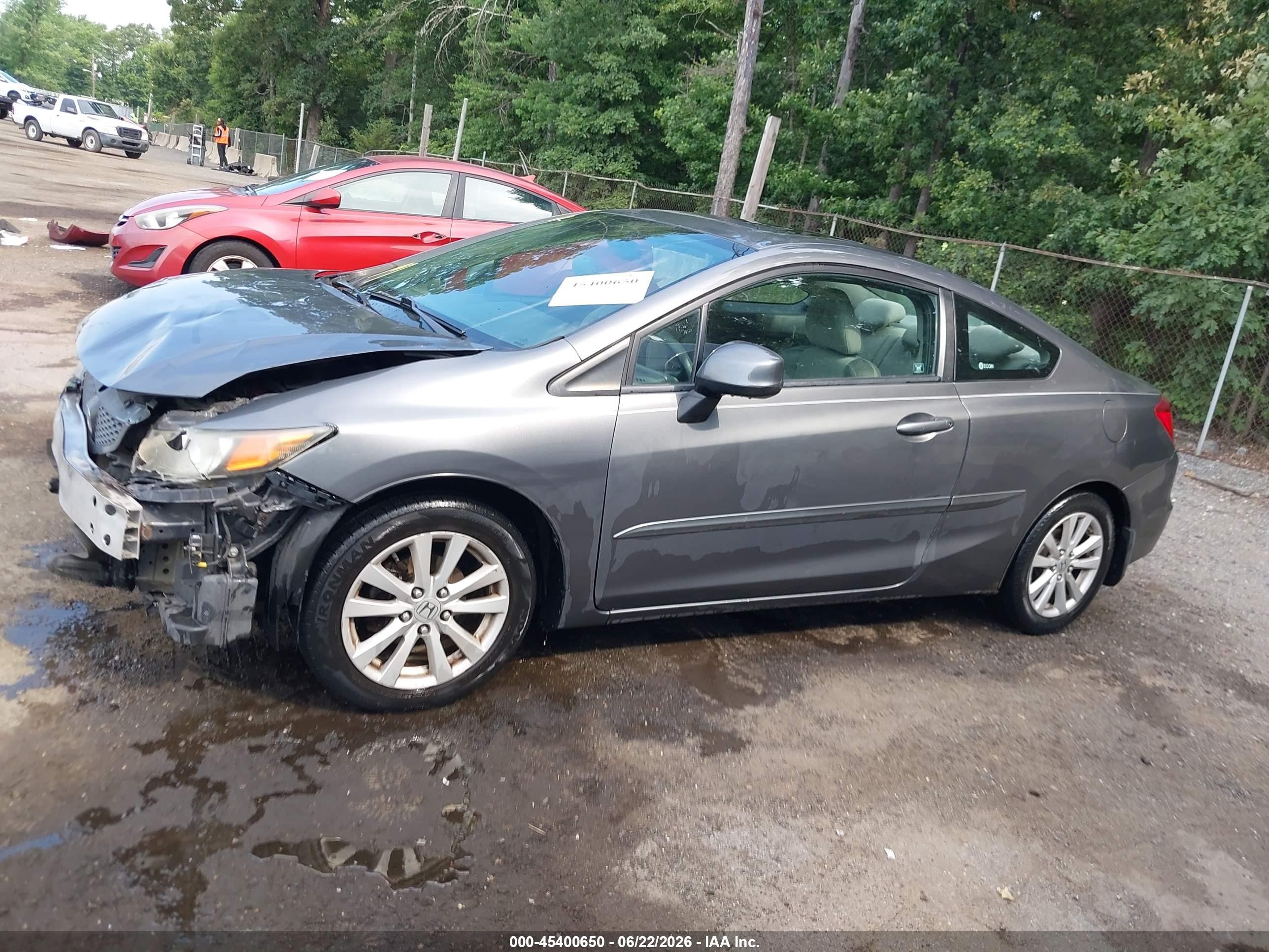 2012 Honda Civic Ex Серый vin: 2HGFG3B80CH512417