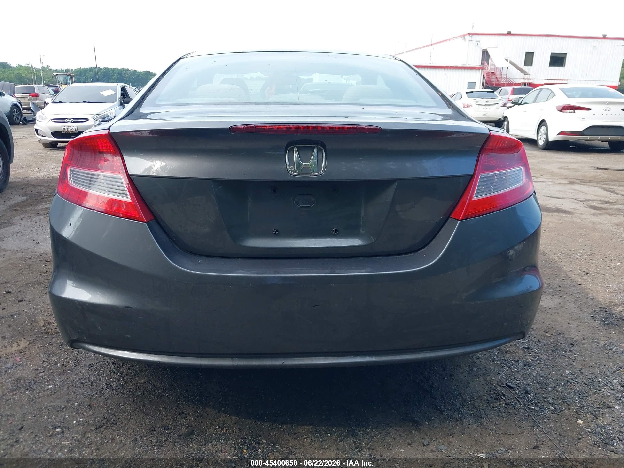 2012 Honda Civic Ex Серый vin: 2HGFG3B80CH512417