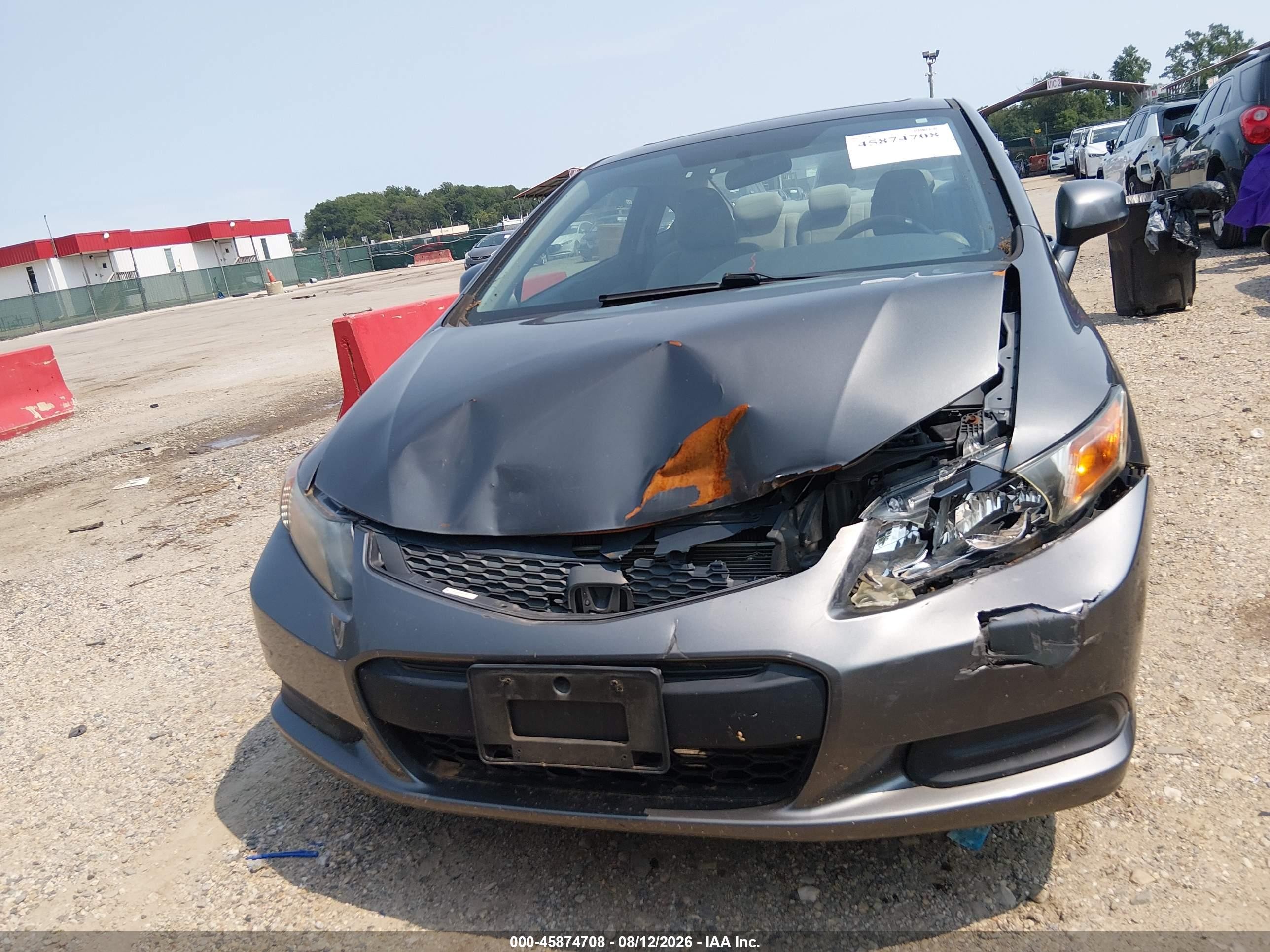 2012 Honda Civic Ex Gray vin: 2HGFG3B80CH533316