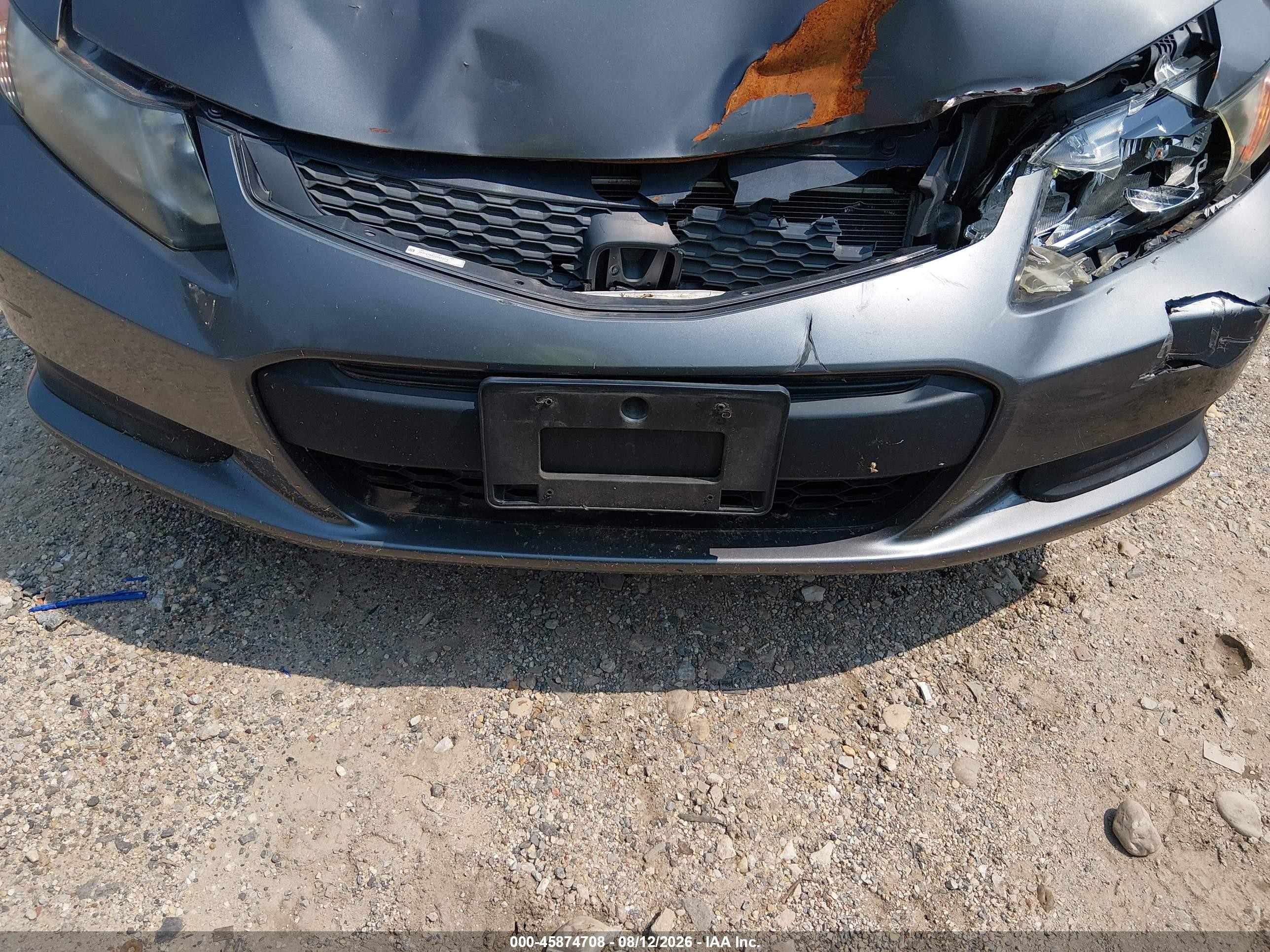 2012 Honda Civic Ex Gray vin: 2HGFG3B80CH533316